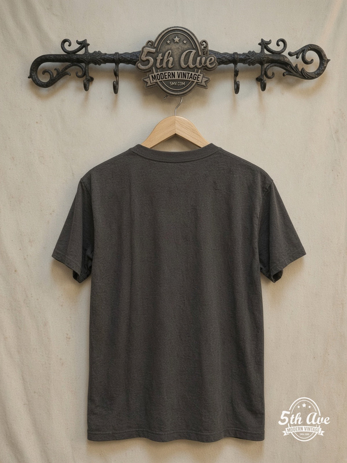 The Who – Behind Blue Eyes – Vintage Band T-Shirt — back on locked cream ornate 5th Ave rack