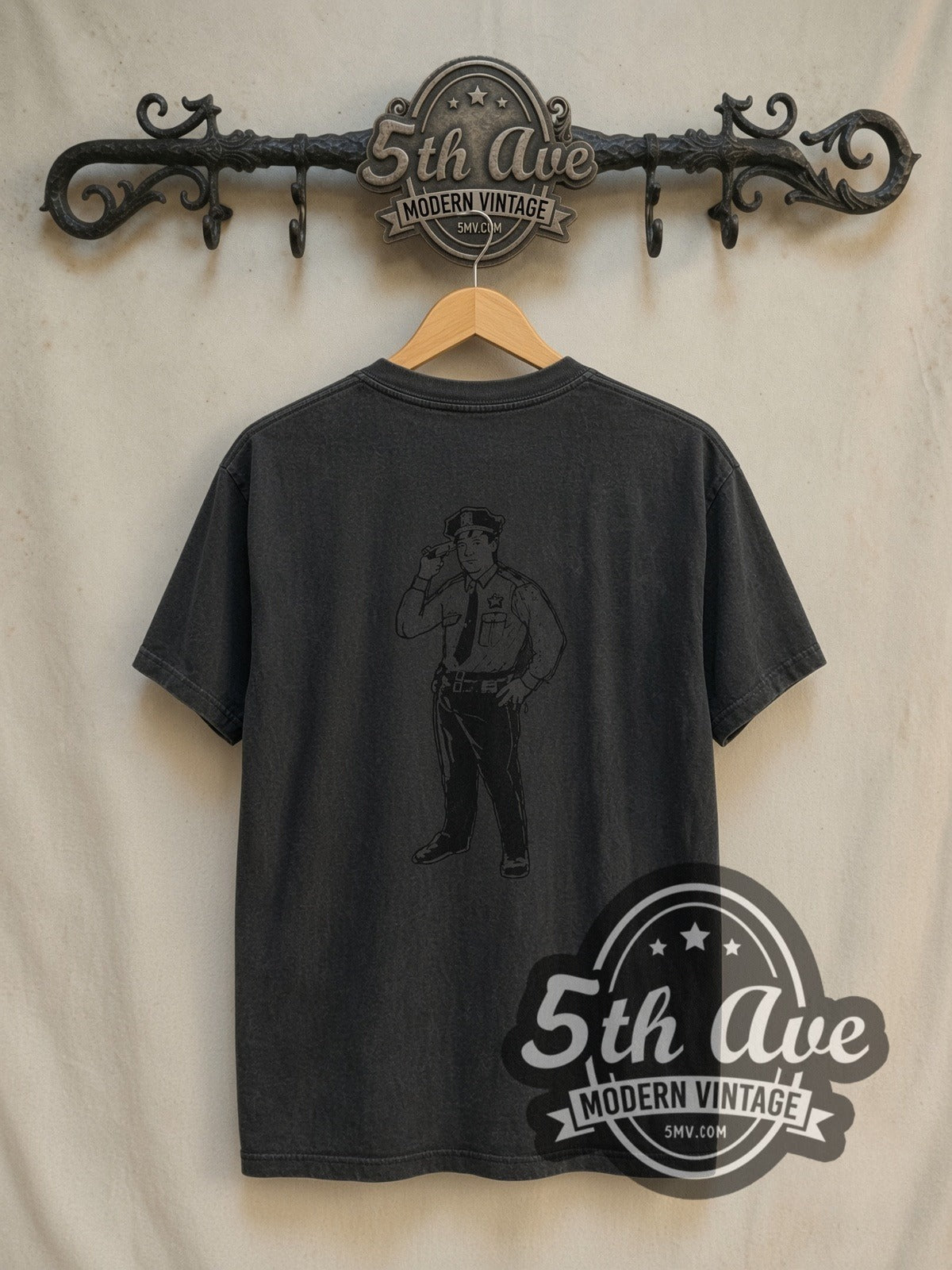 Marilyn Manson Meet Your Master vintage band t-shirt in black, back view on the 5MV rack