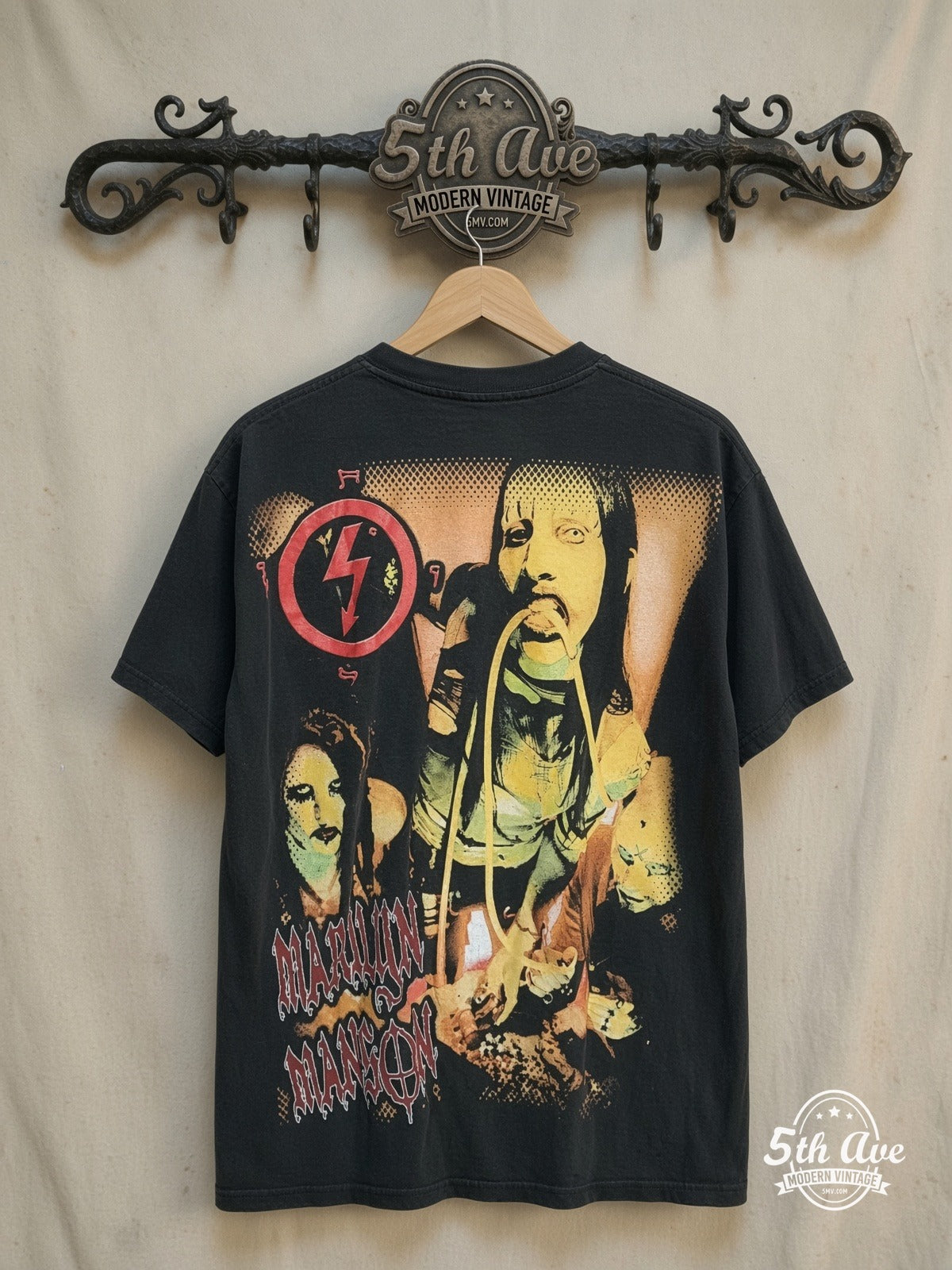 Marilyn Manson vintage band t-shirt back on rack