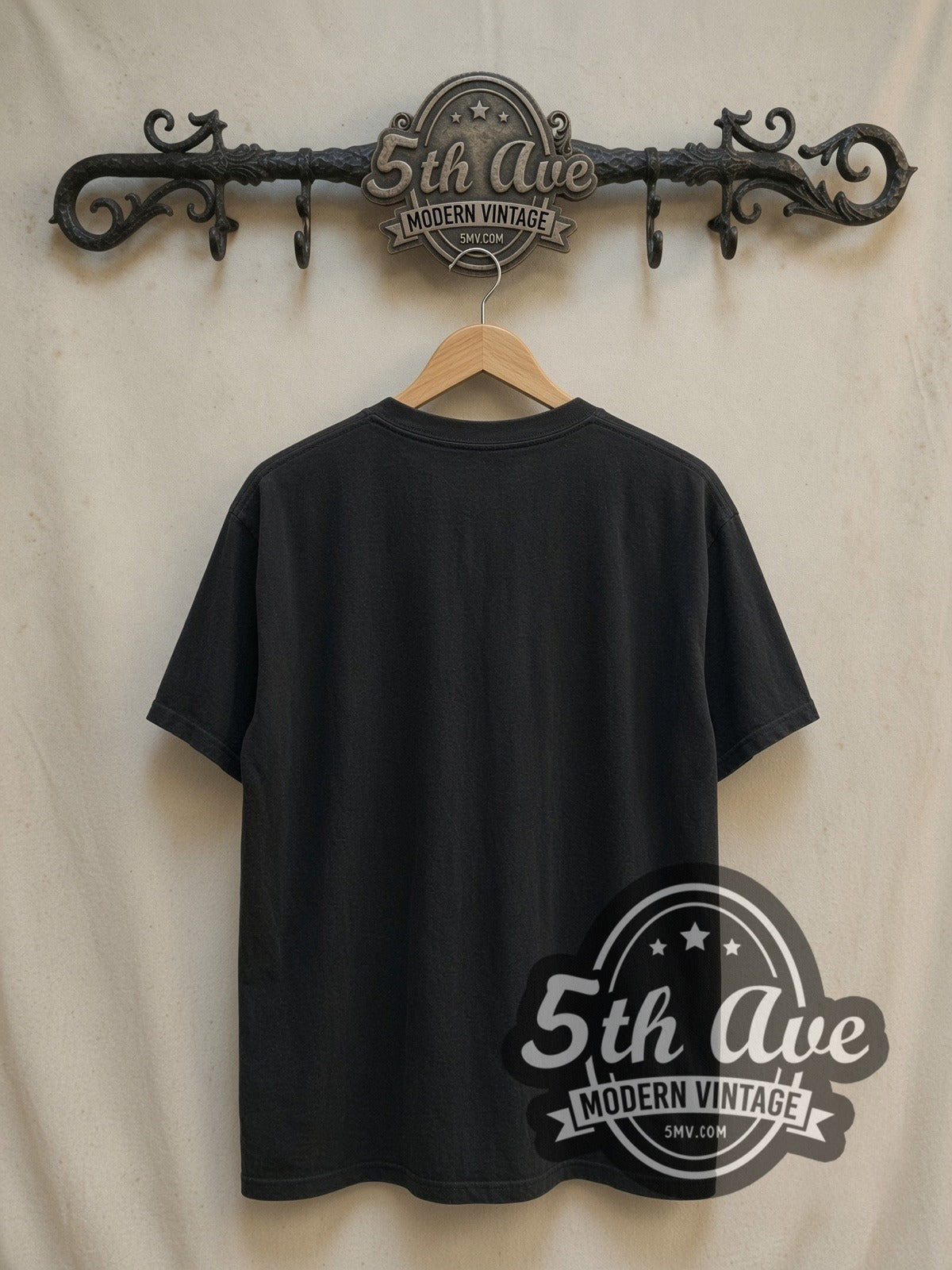 Top Gun Movie Poster vintage movie t-shirt, back view on a display rack