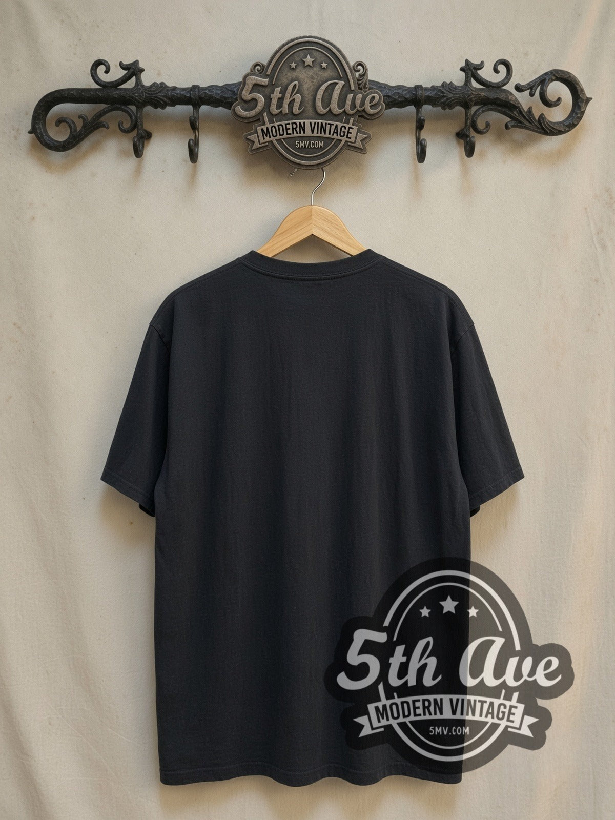 Pink Floyd Stairway Pyramid Moon Spectrum vintage band t-shirt, back view on the 5MV rack
