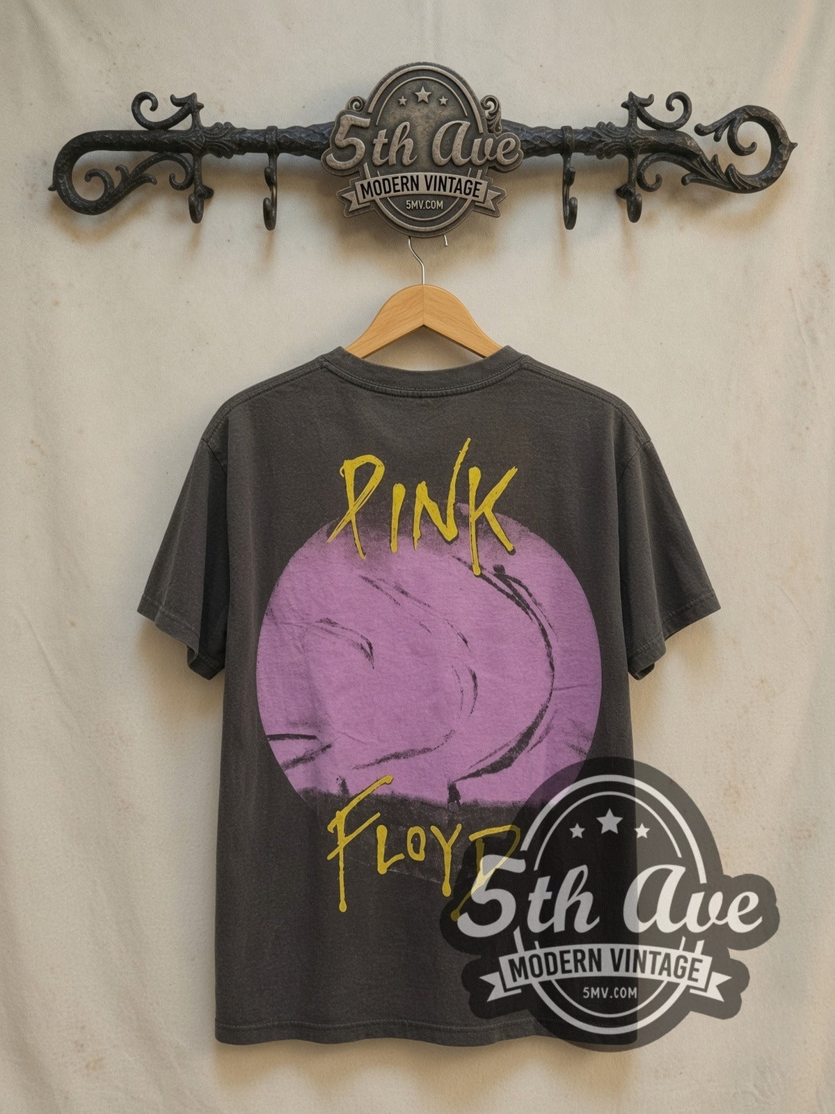 Pink Floyd The Division Bell vintage band t-shirt, back view on the 5MV rack