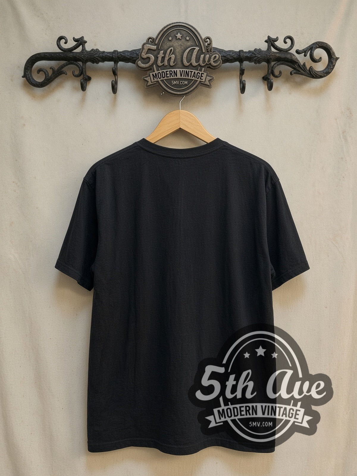 The Velvet Underground vintage band t-shirt, back view on a display rack