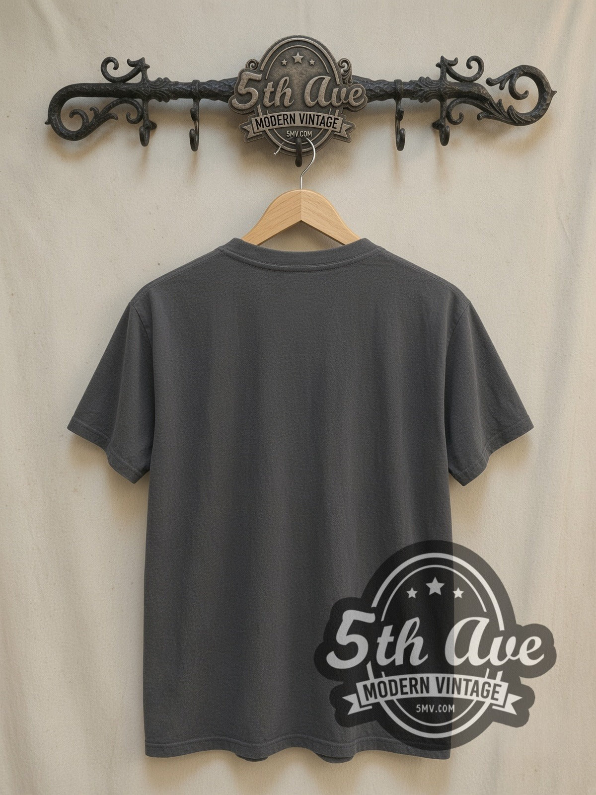 Blondie Icon Distressed vintage band t-shirt, back view on a display rack