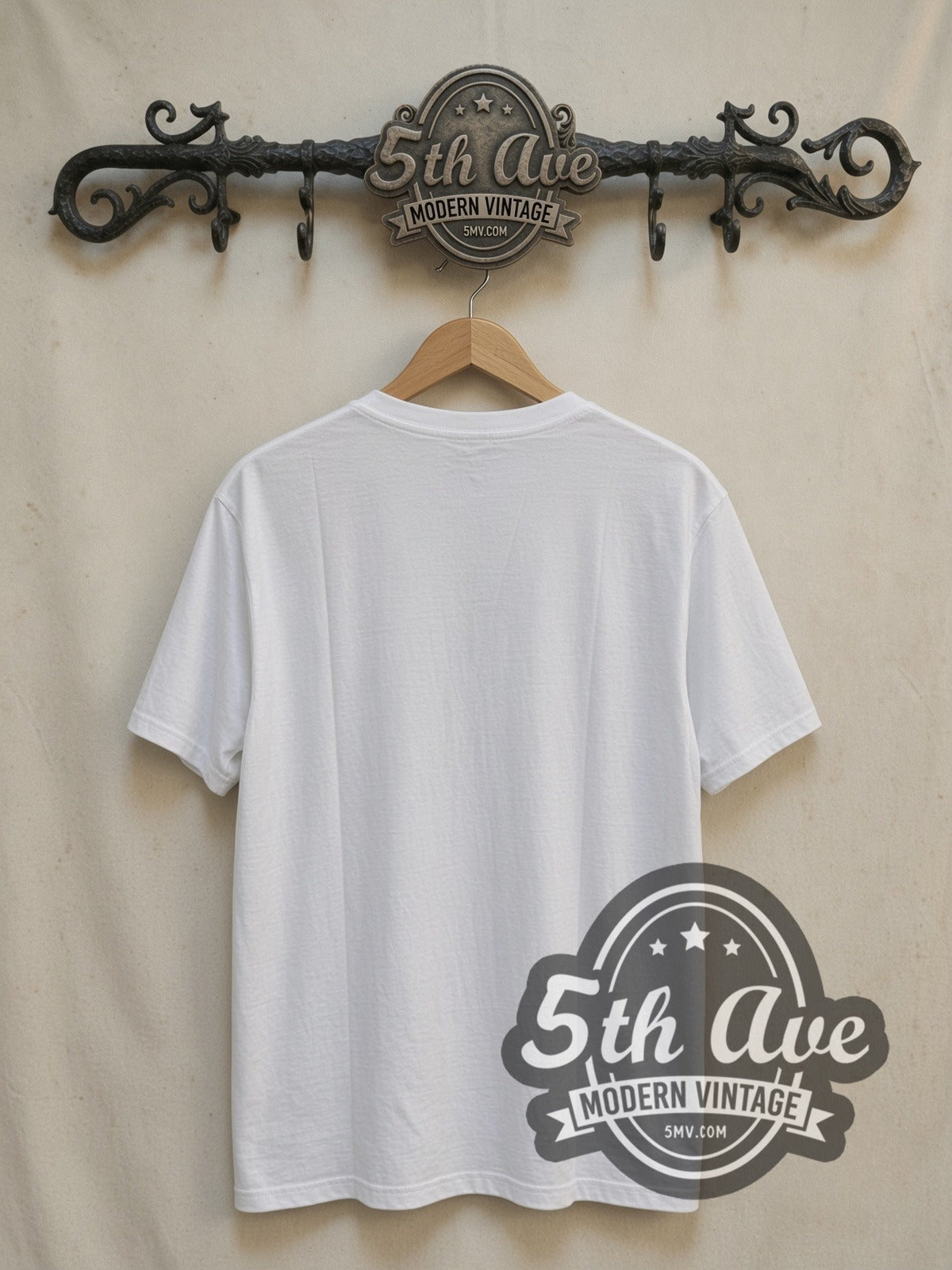 Nacho Libre vintage movie t-shirt, back view on a display rack