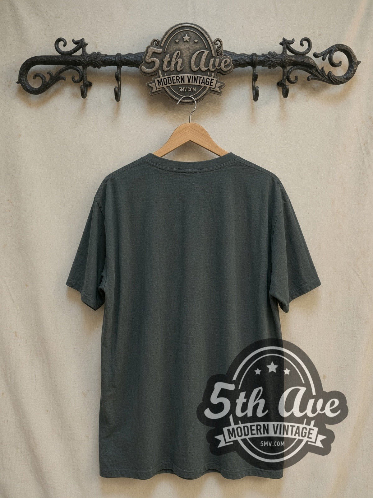 Beastie Boys Root Down vintage rap tee, back view on a display rack