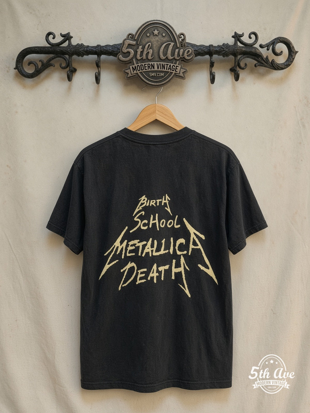 Metallica vintage band t-shirt back on rack