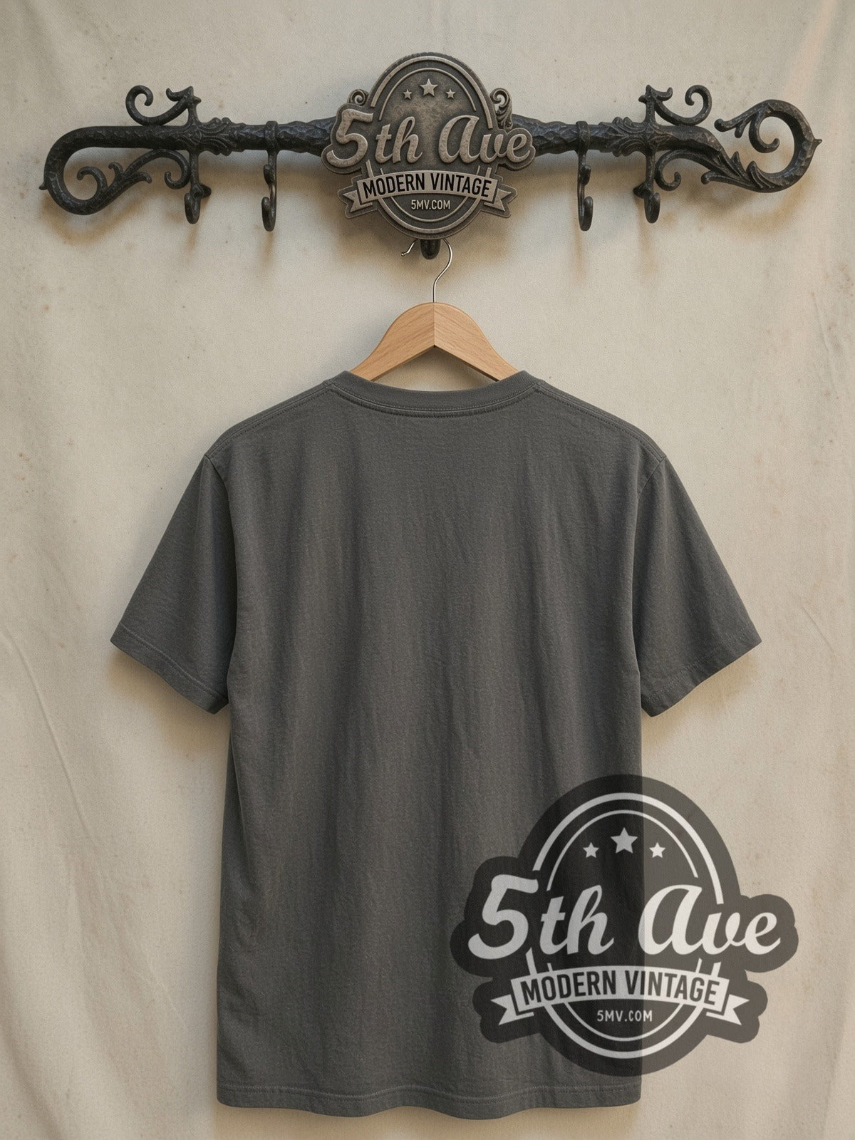 Jim Kweskin Concert vintage band t-shirt, back view on the 5MV rack