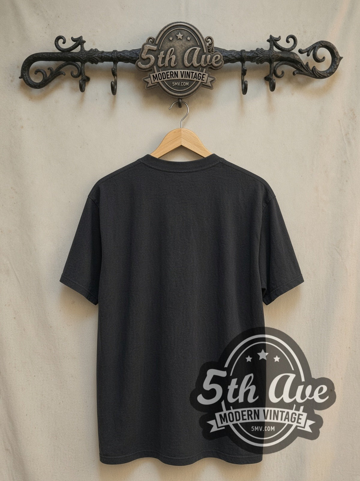 The Smiths The Queen Is Dead vintage band t-shirt, back view on a display rack