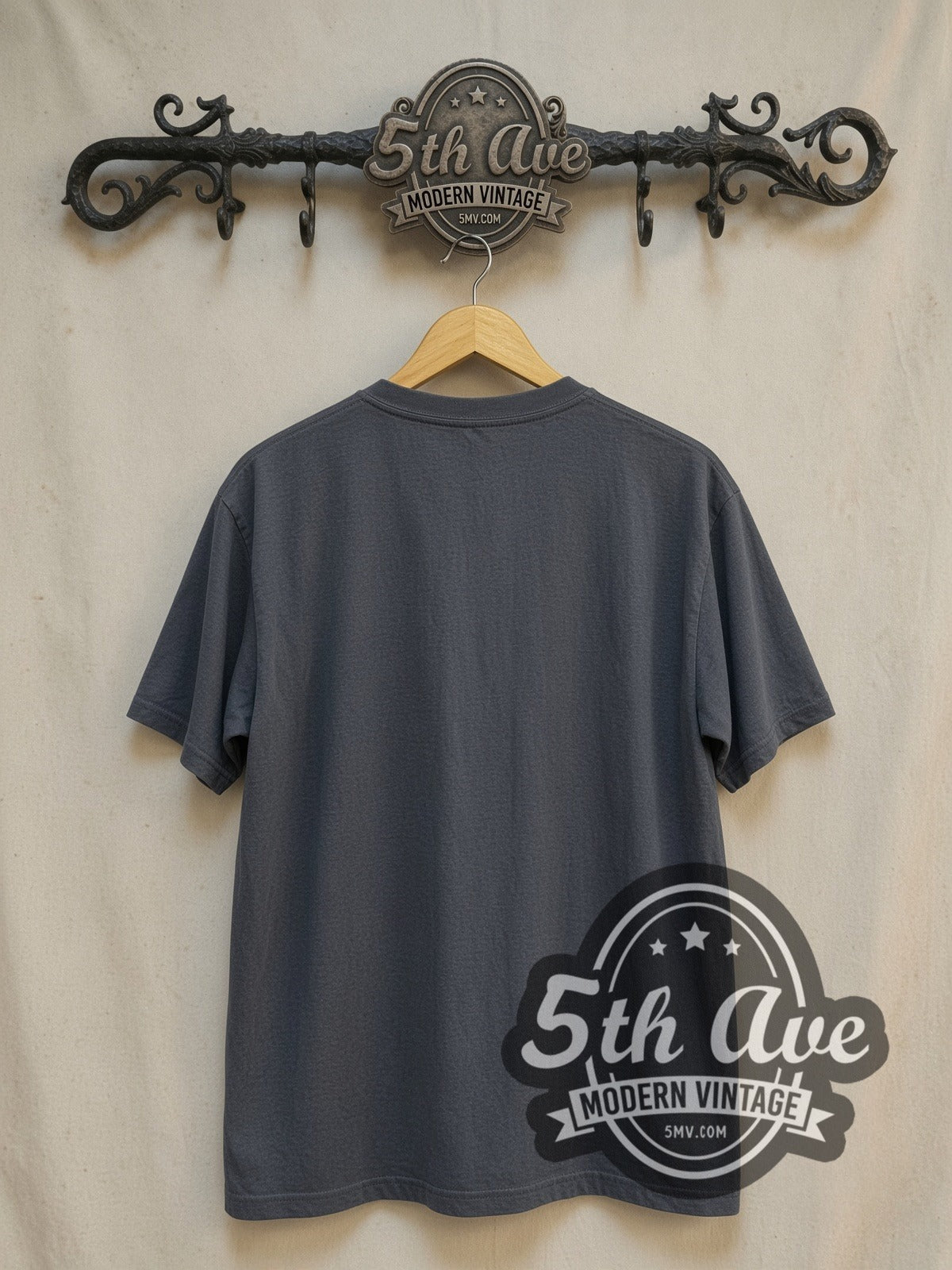 Rage Against the Machine Killing in the Name vintage band t-shirt, back view on a display rack