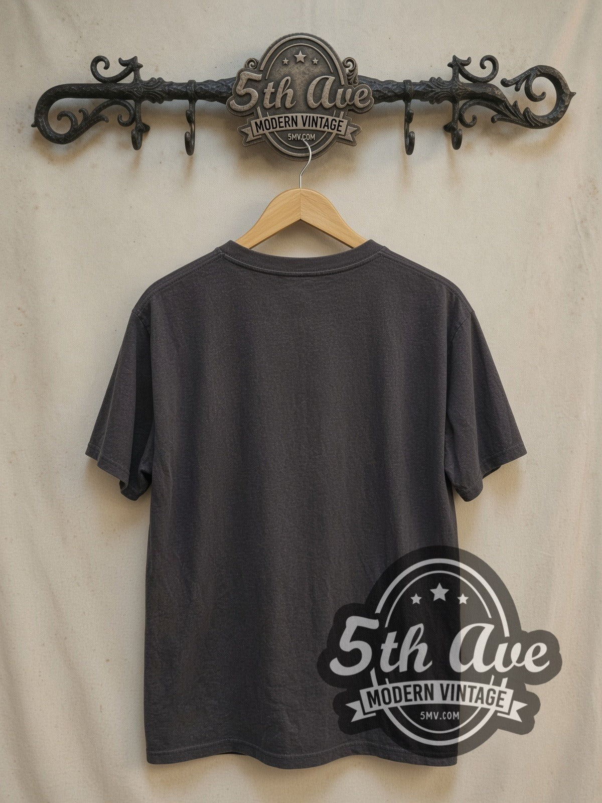 The Smiths Hatful of Hollow Album Art vintage band t-shirt, back view on a display rack