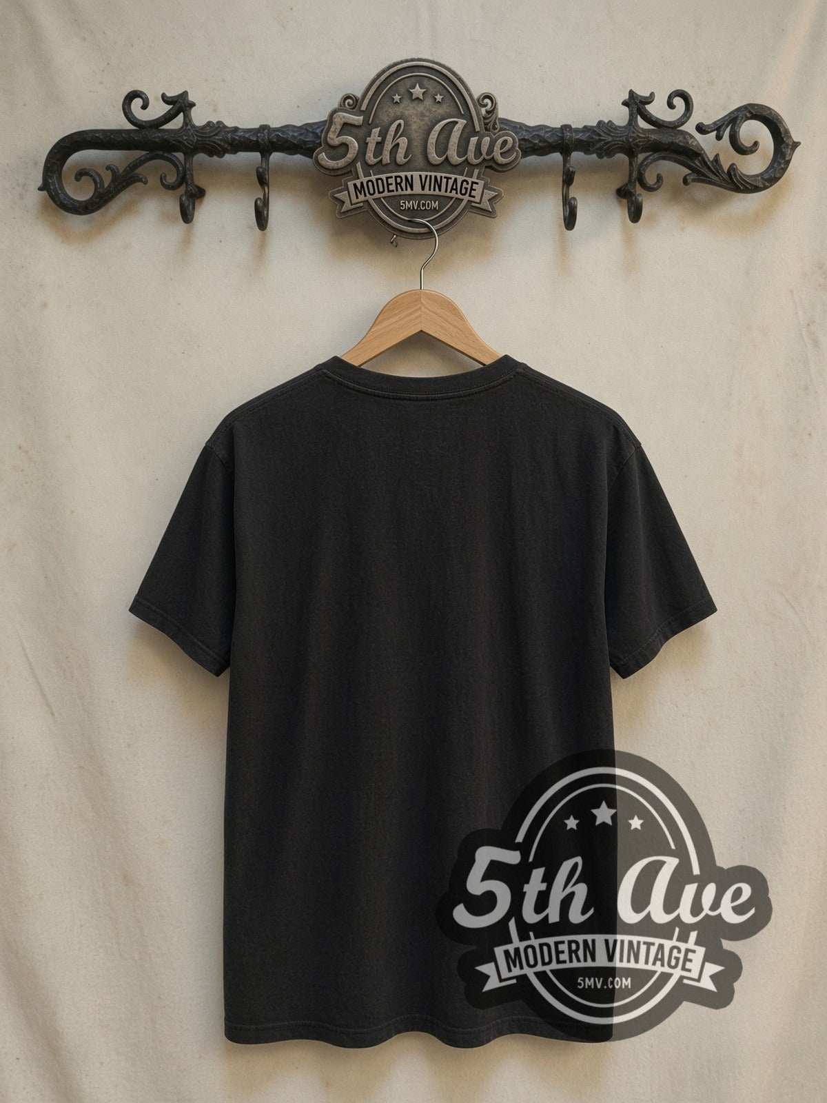 The Nightmare Before Christmas Eternal Love in Halloween Town vintage movie t-shirt, front view on a display rack