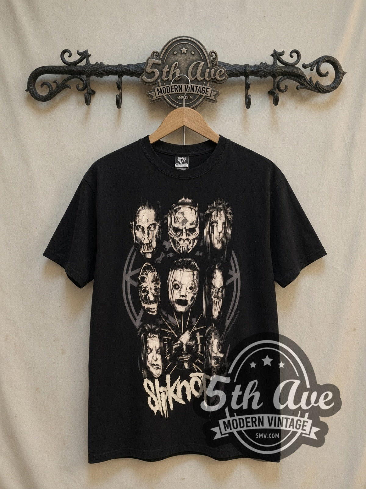 Slipknot Maggots Unite vintage band t-shirt, front view on the 5MV rack