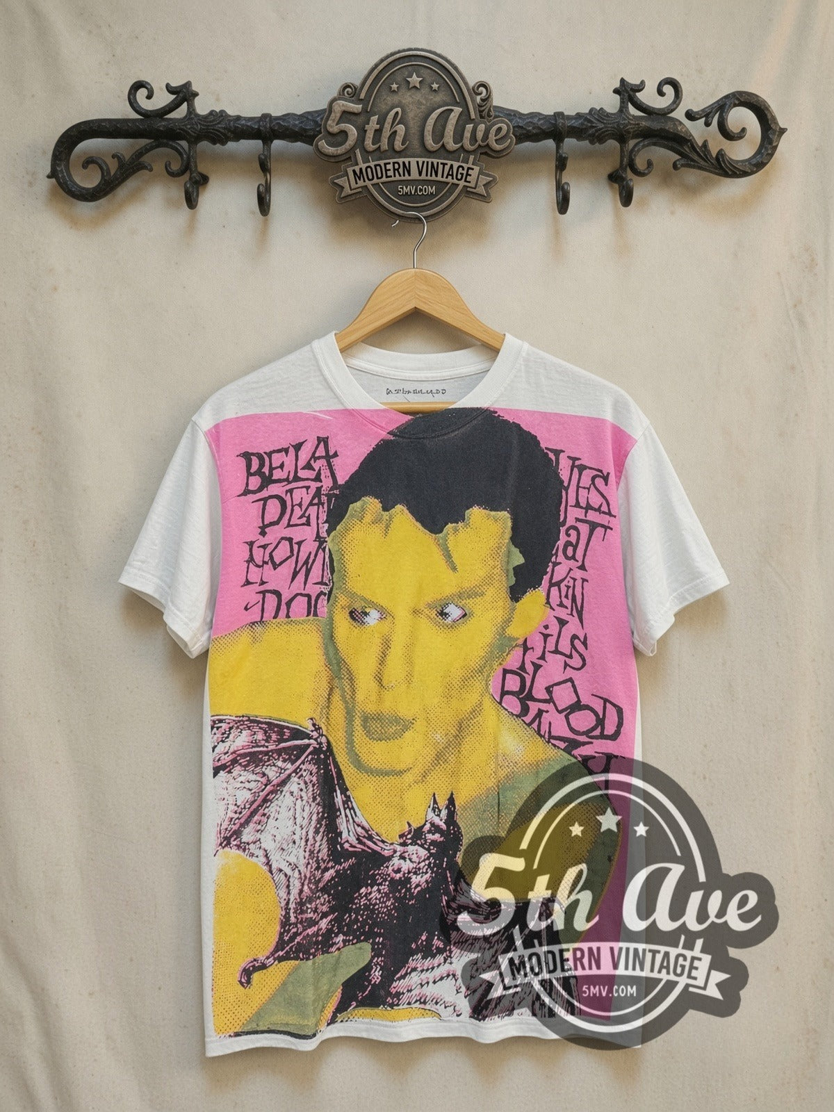 Peter Murphy / Bauhaus vintage band t-shirt, front view on the 5MV rack