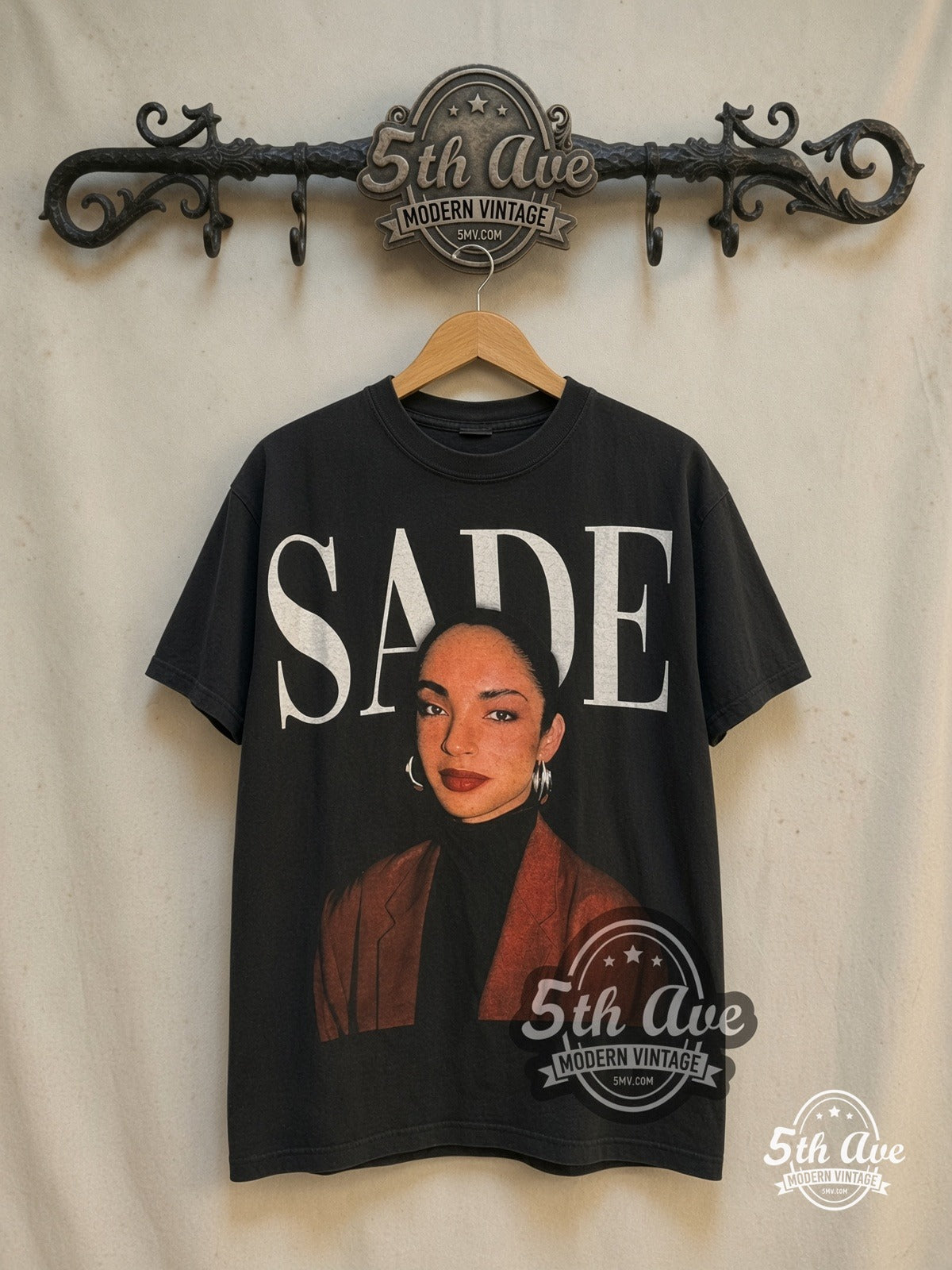 X-Men all over Print T-Shirt — front on locked cream ornate 5th Ave rack