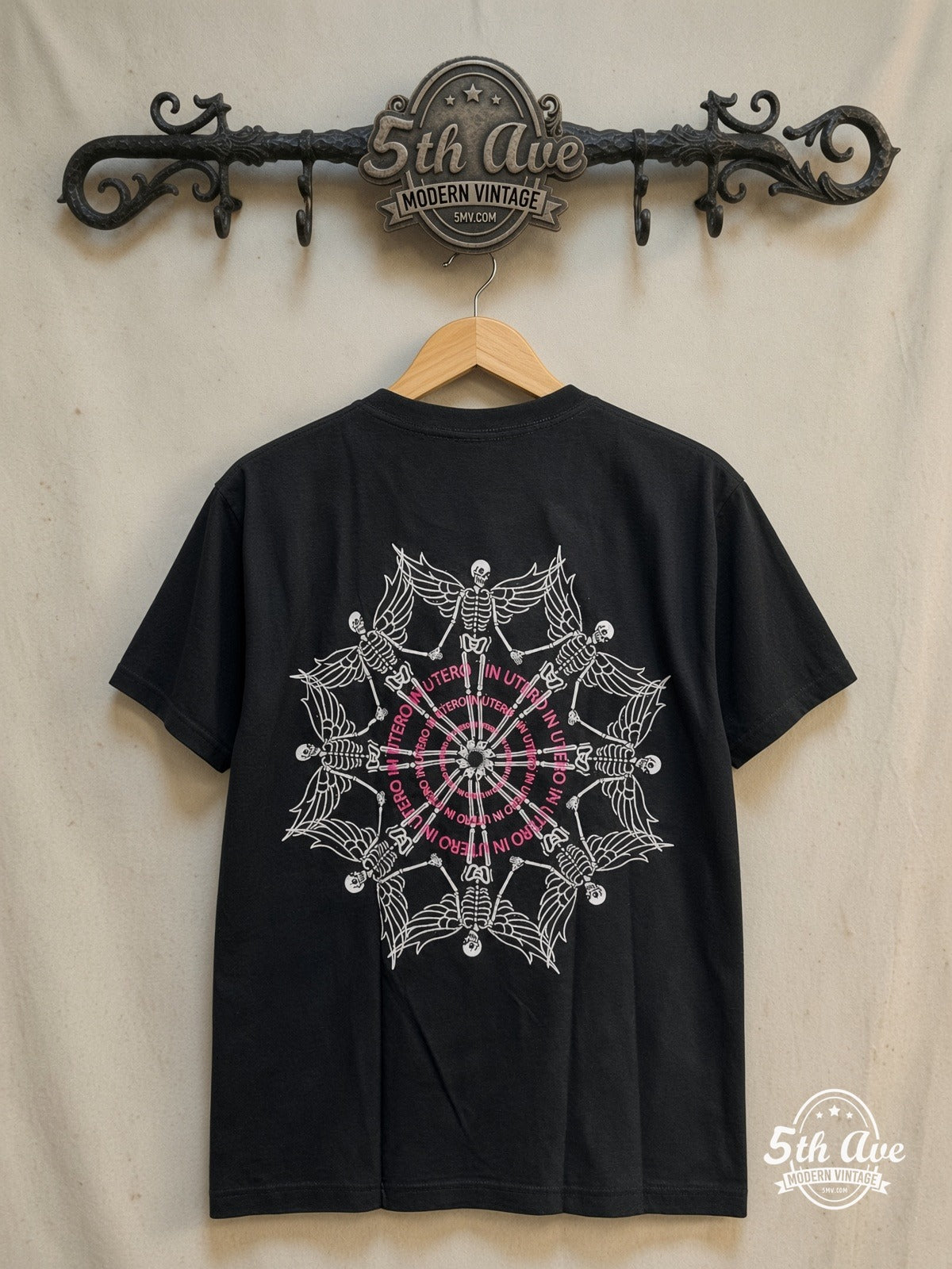 Star Wars – Vintage Movie Tee — front on locked cream ornate 5th Ave rack