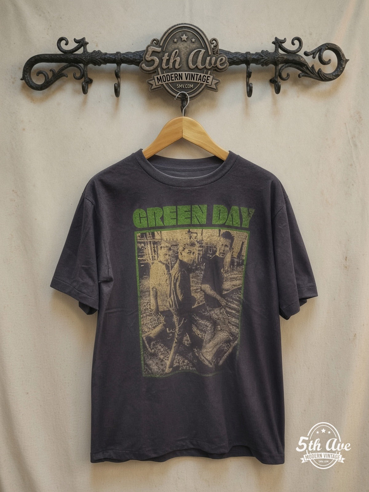 Green Day vintage band t-shirt on rack