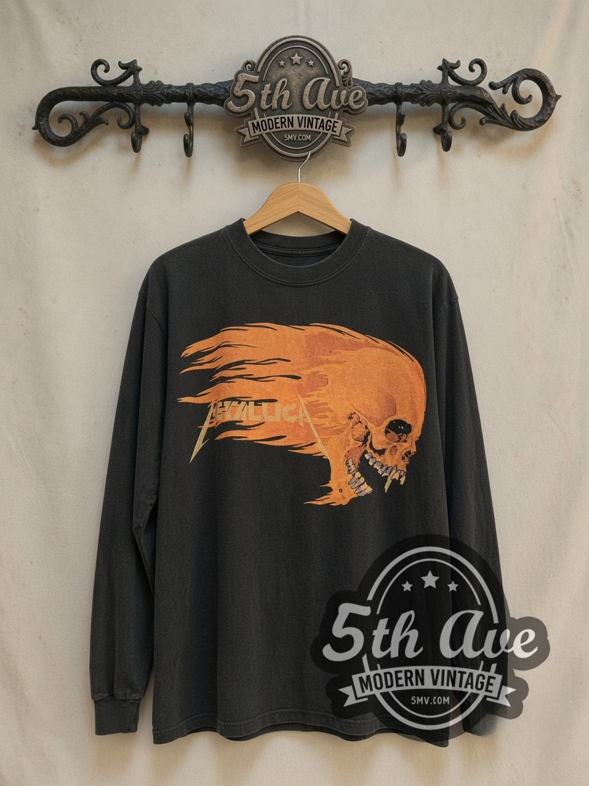 Metallica 1994 Graphic vintage band t-shirt, front view on the 5MV rack
