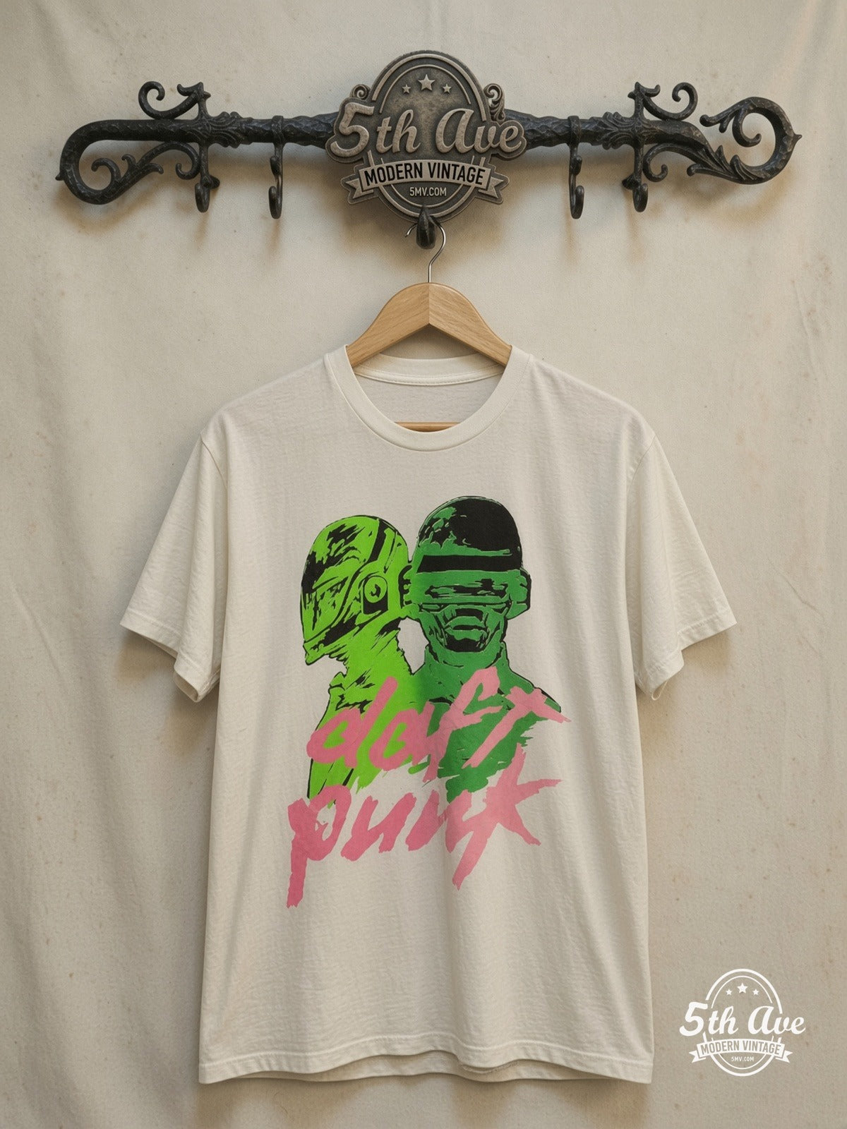 Daft Punk vintage band t-shirt on rack