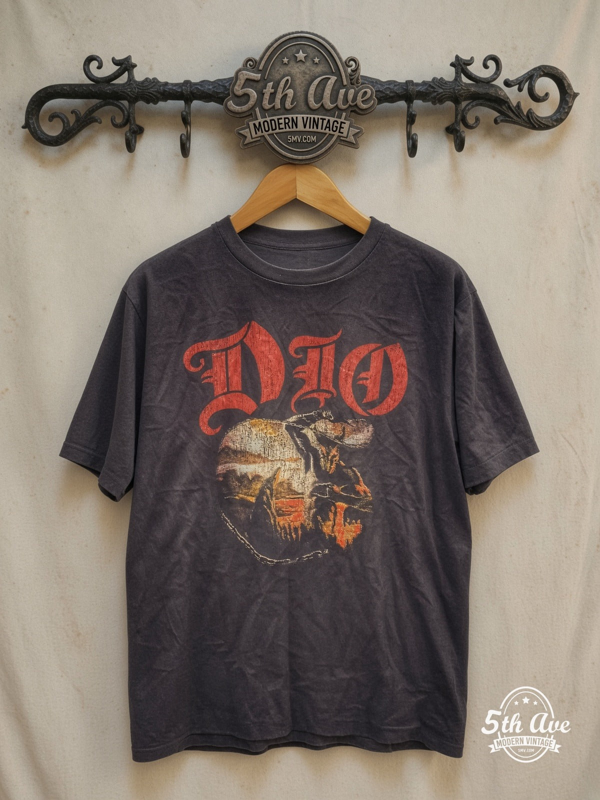 Dio Holy Diver vintage band t-shirt on rack