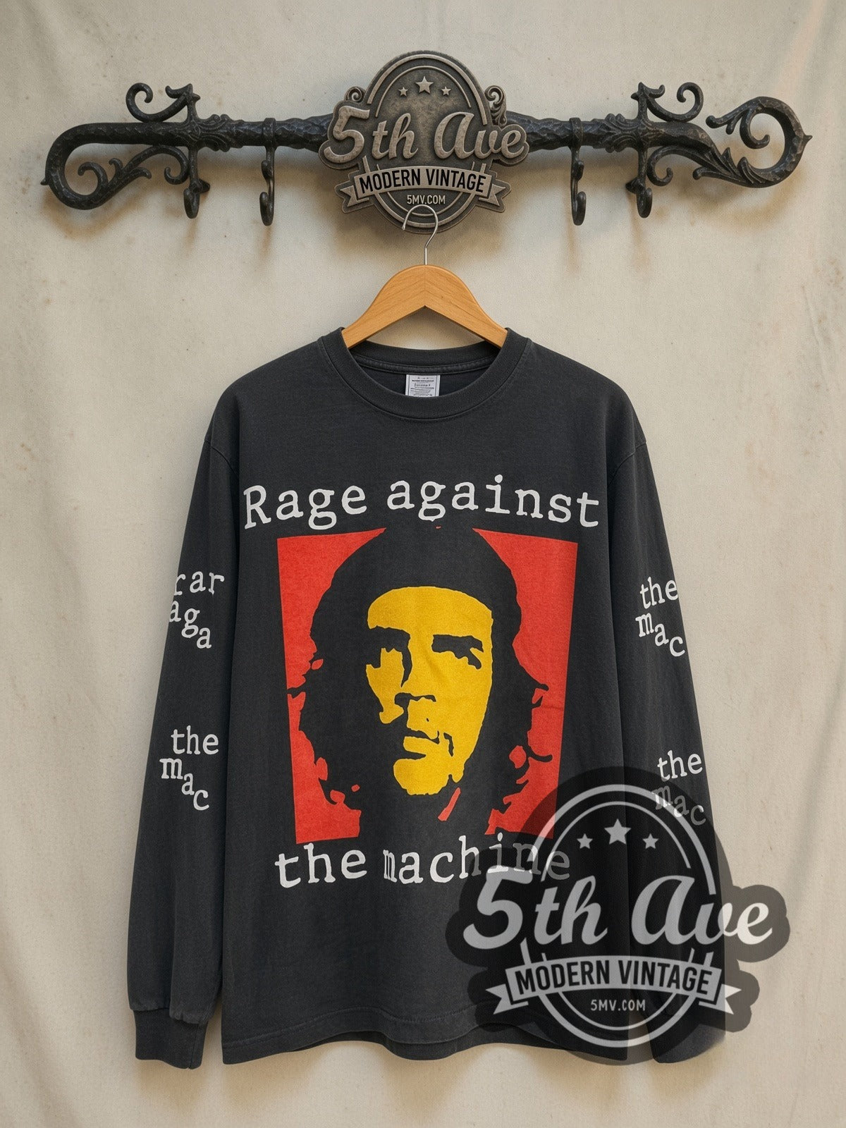 Rage Against the Machine Che Guevara vintage band long sleeve t-shirt, front view on the 5MV rack