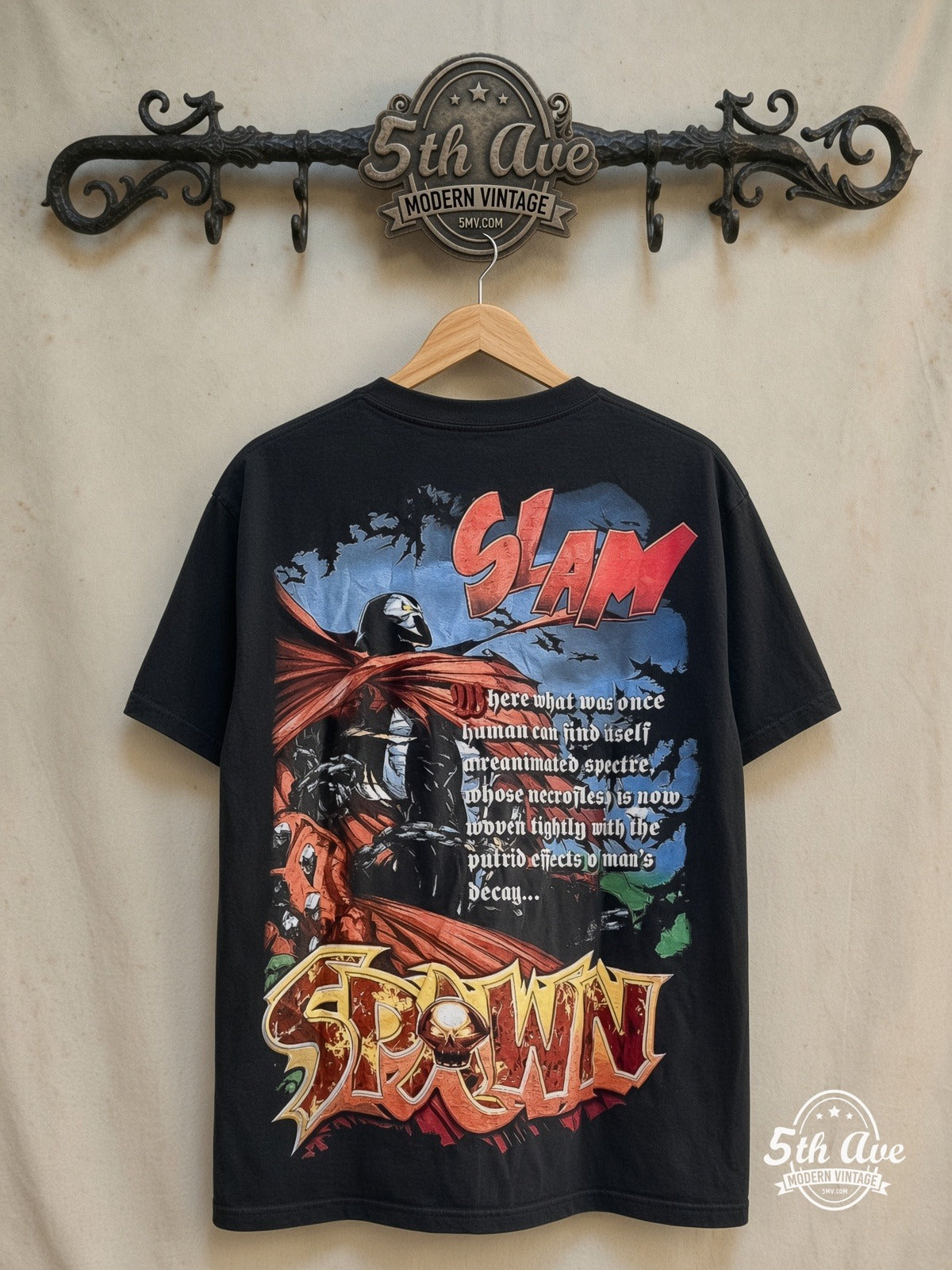 Star Wars – Bubble Gum R2-D2 – Vintage Movie Tee — front on locked cream ornate 5th Ave rack