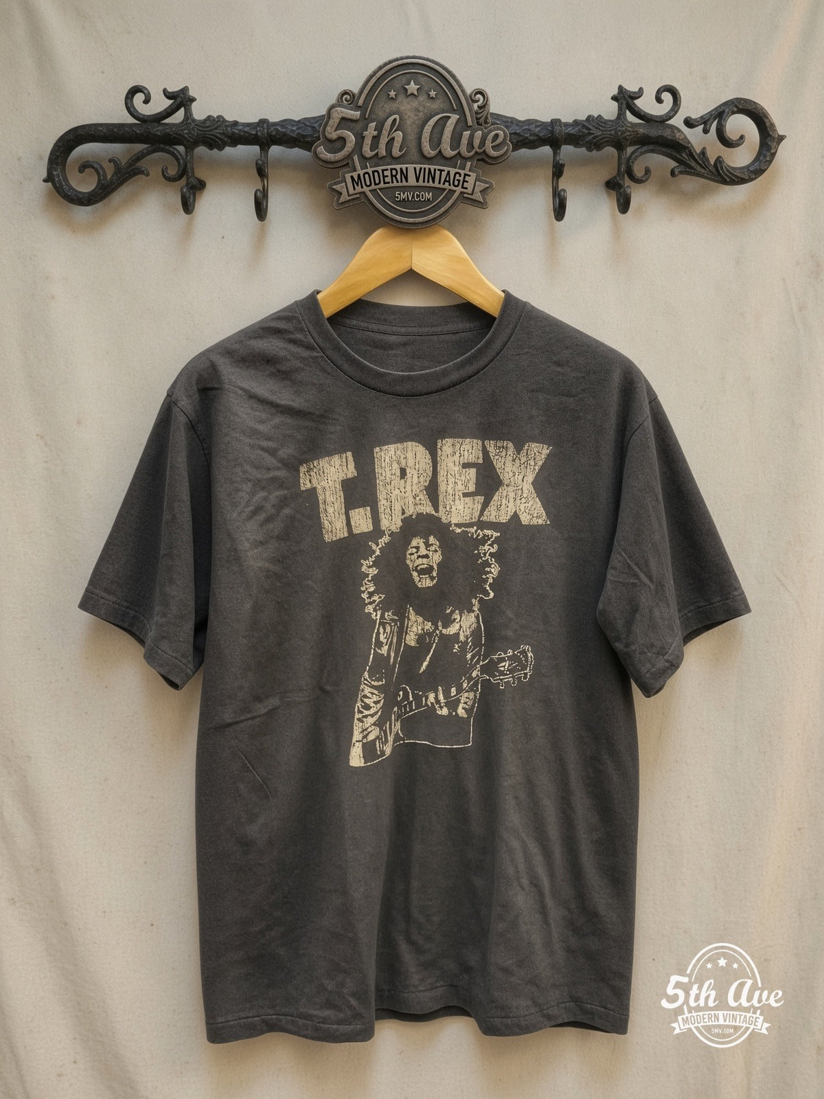 T. Rex vintage band t-shirt on rack