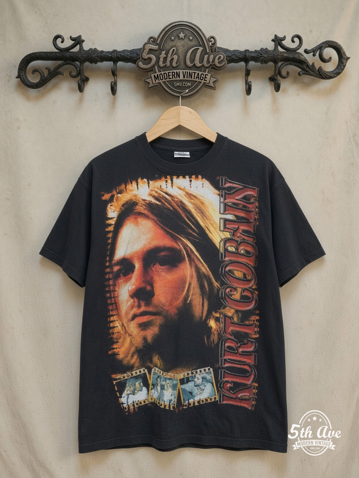 Nirvana vintage band t-shirt on rack