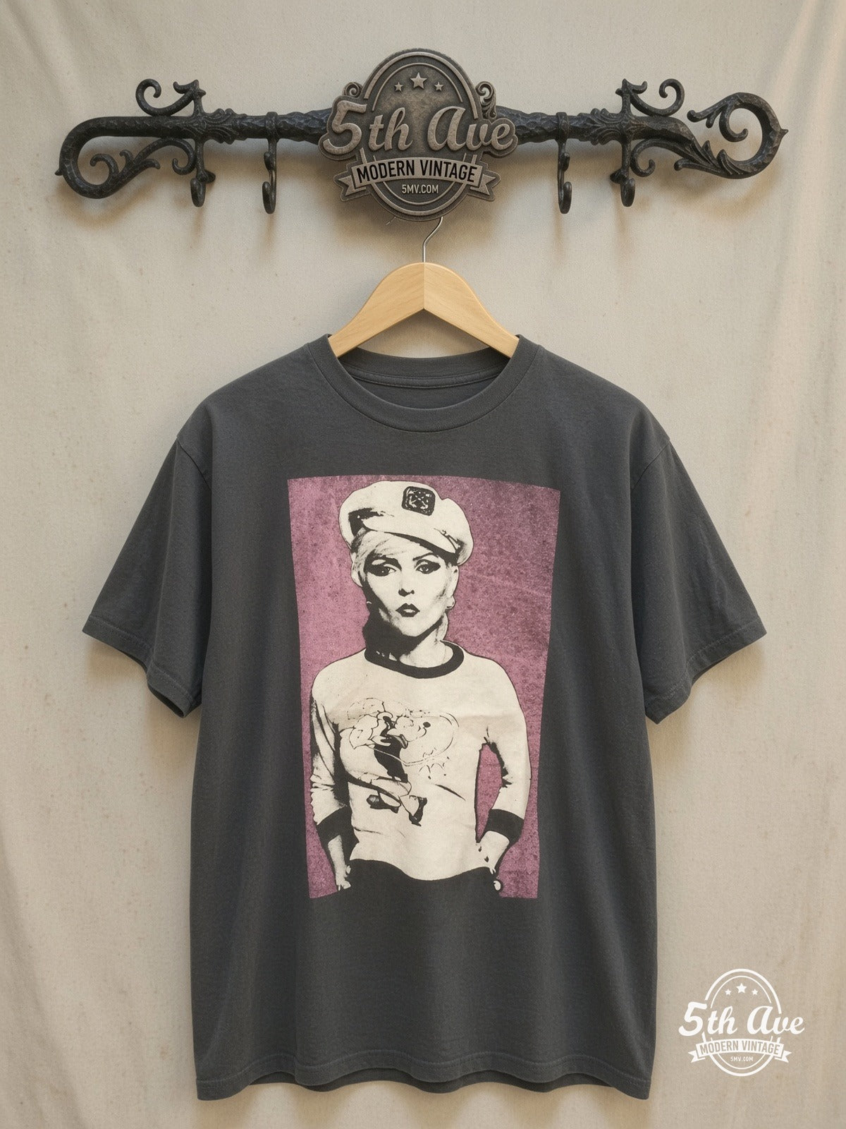 Blondie vintage band t-shirt on rack