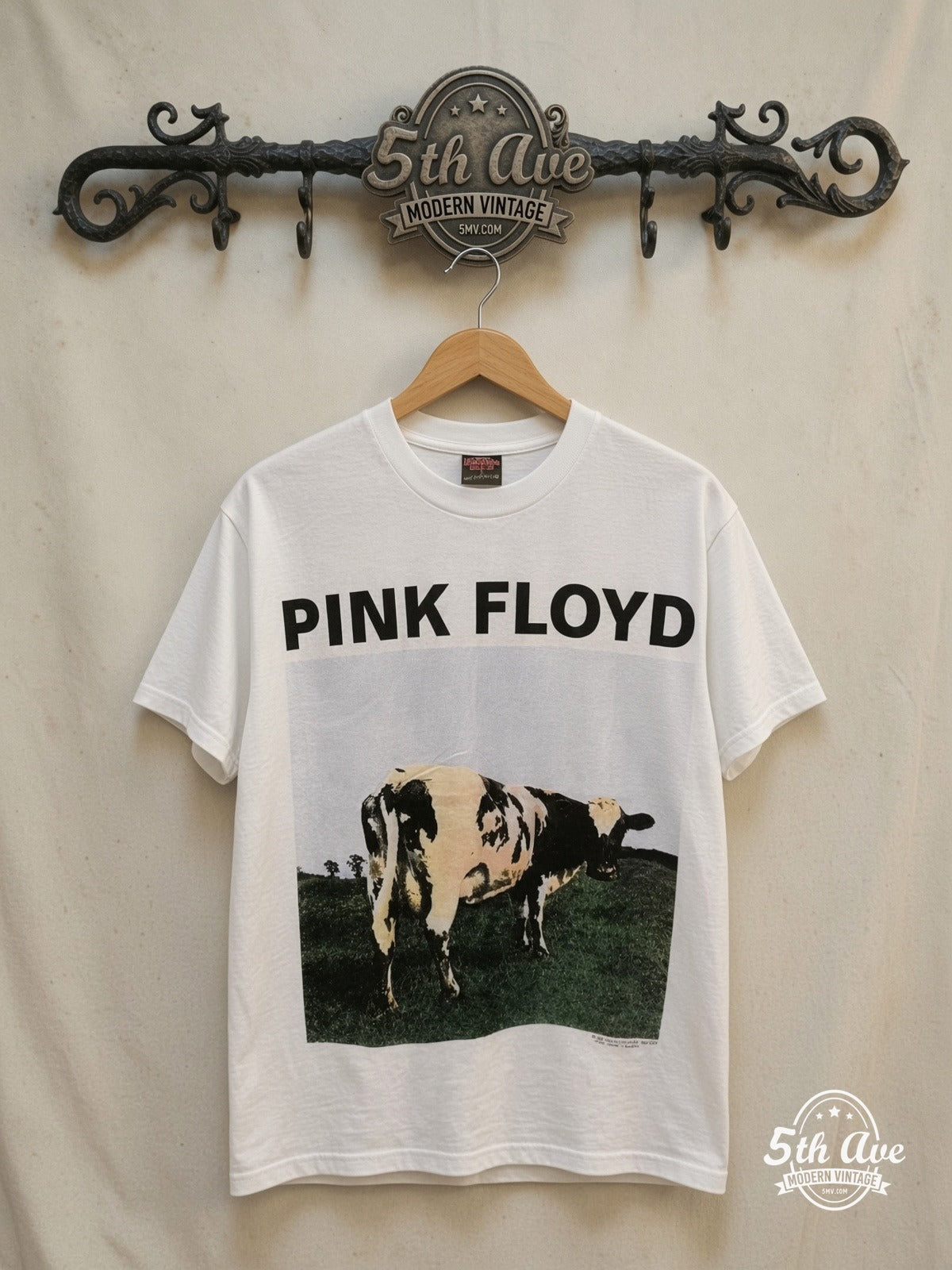 Pink Floyd Atom Heart Mother vintage band t-shirt on rack