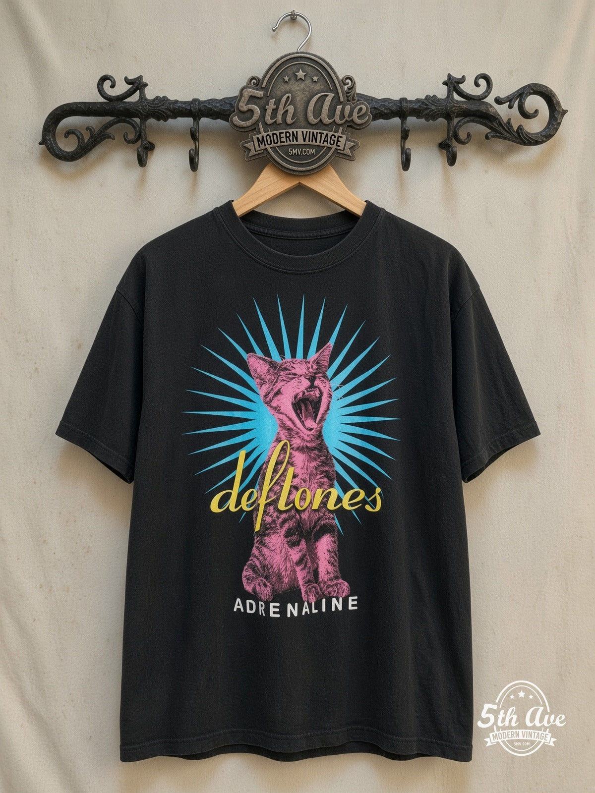 Deftones Adrenaline vintage band t-shirt on rack