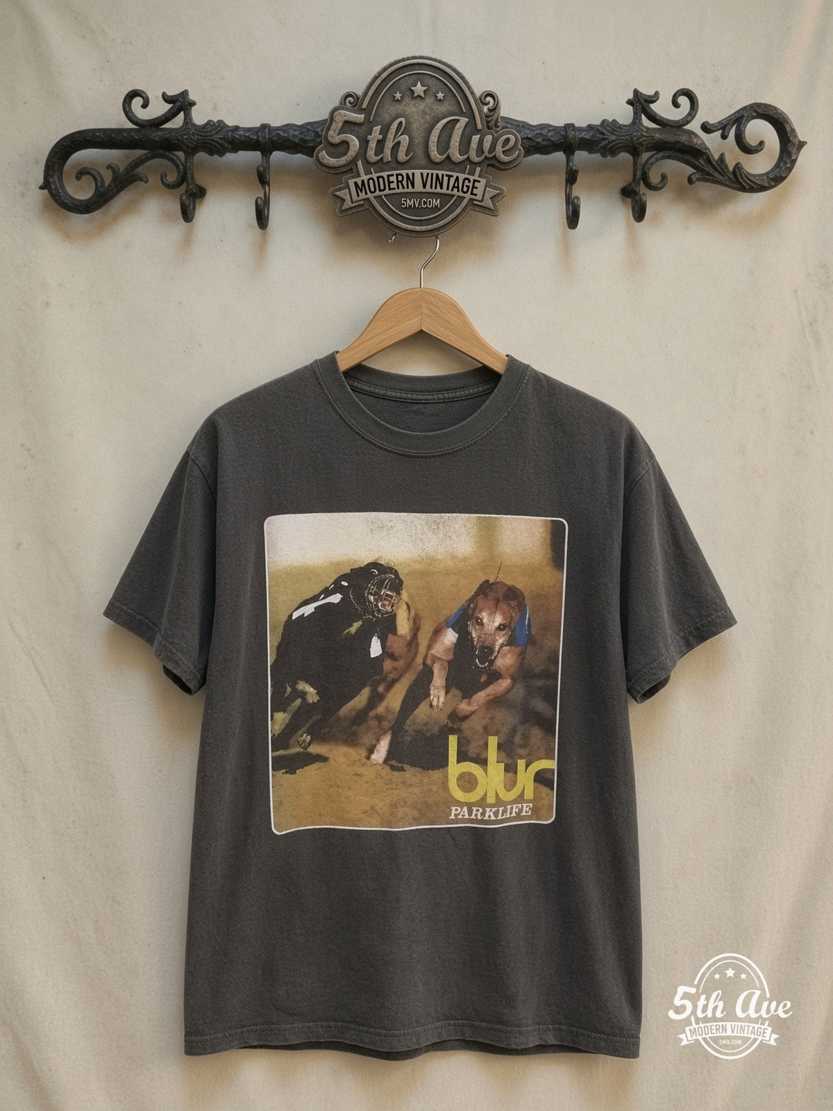 Blur vintage band t-shirt on rack