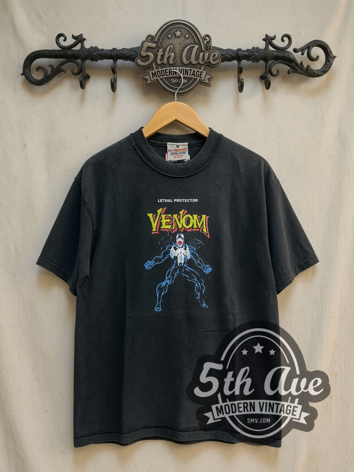 Venom Inside-Out Graphic graphic tee, front view on a display rack