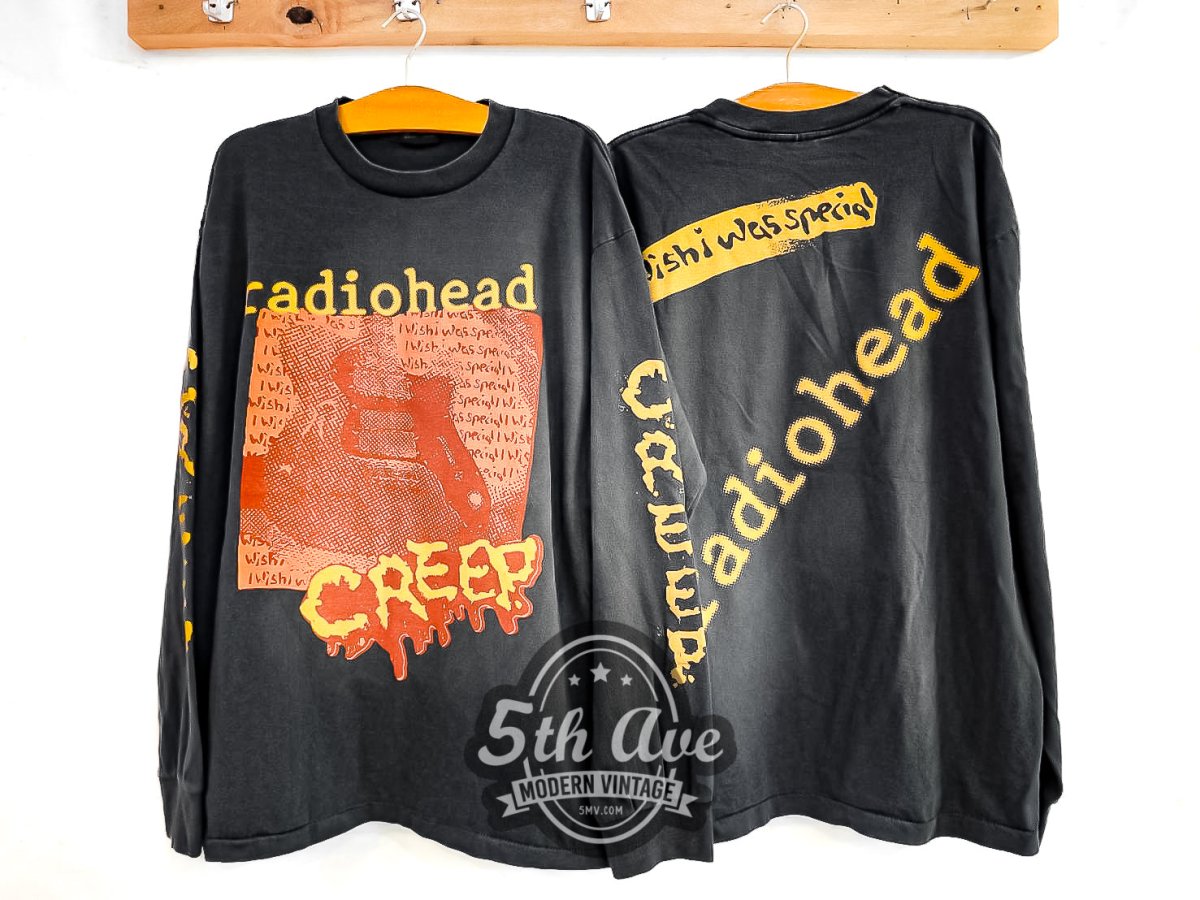 Radiohead 'Creep' I wish I was special - Long Sleeve Vintage Reprint Band T-Shirt - Vintage Band Shirts