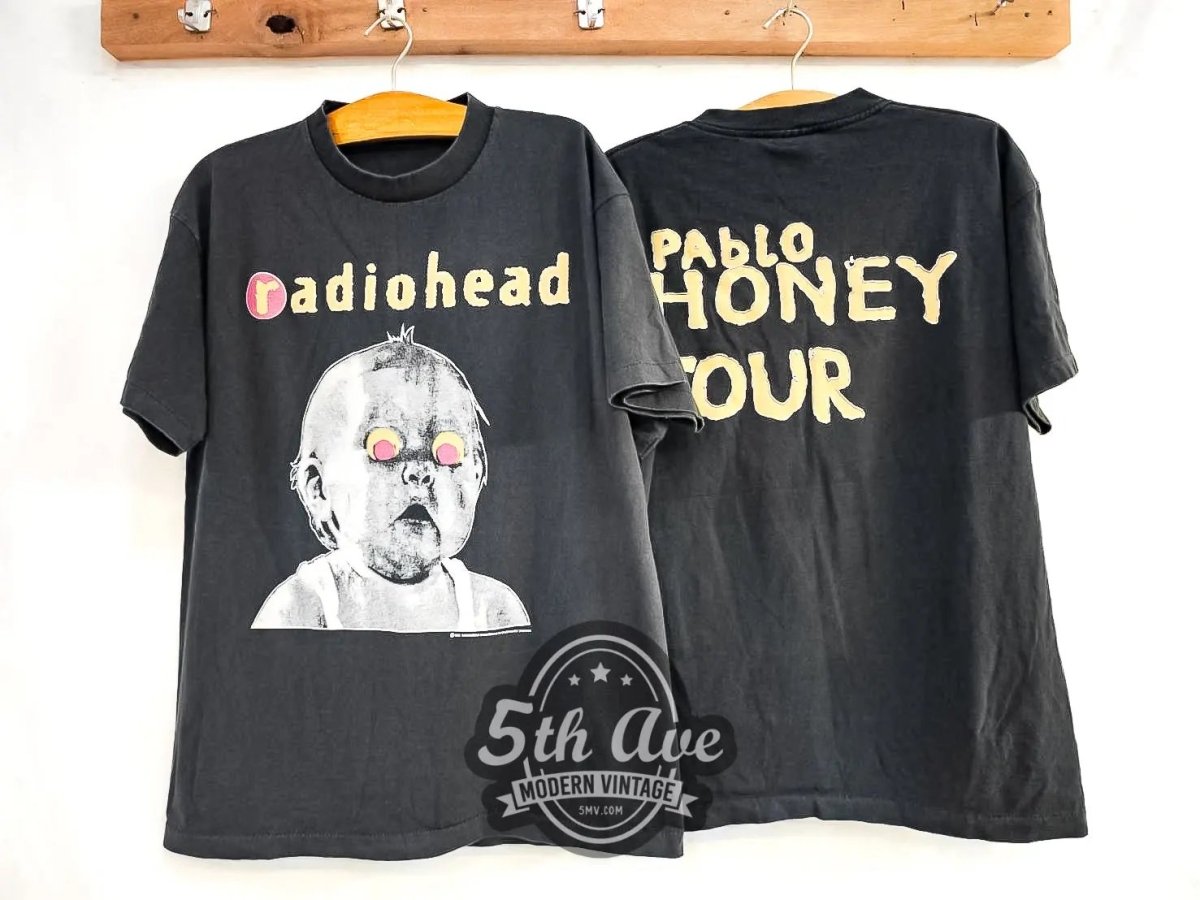 Radiohead Pablo Honey Tour 1993 - Vintage Reprint Band T-Shirt - Vintage Band Shirts