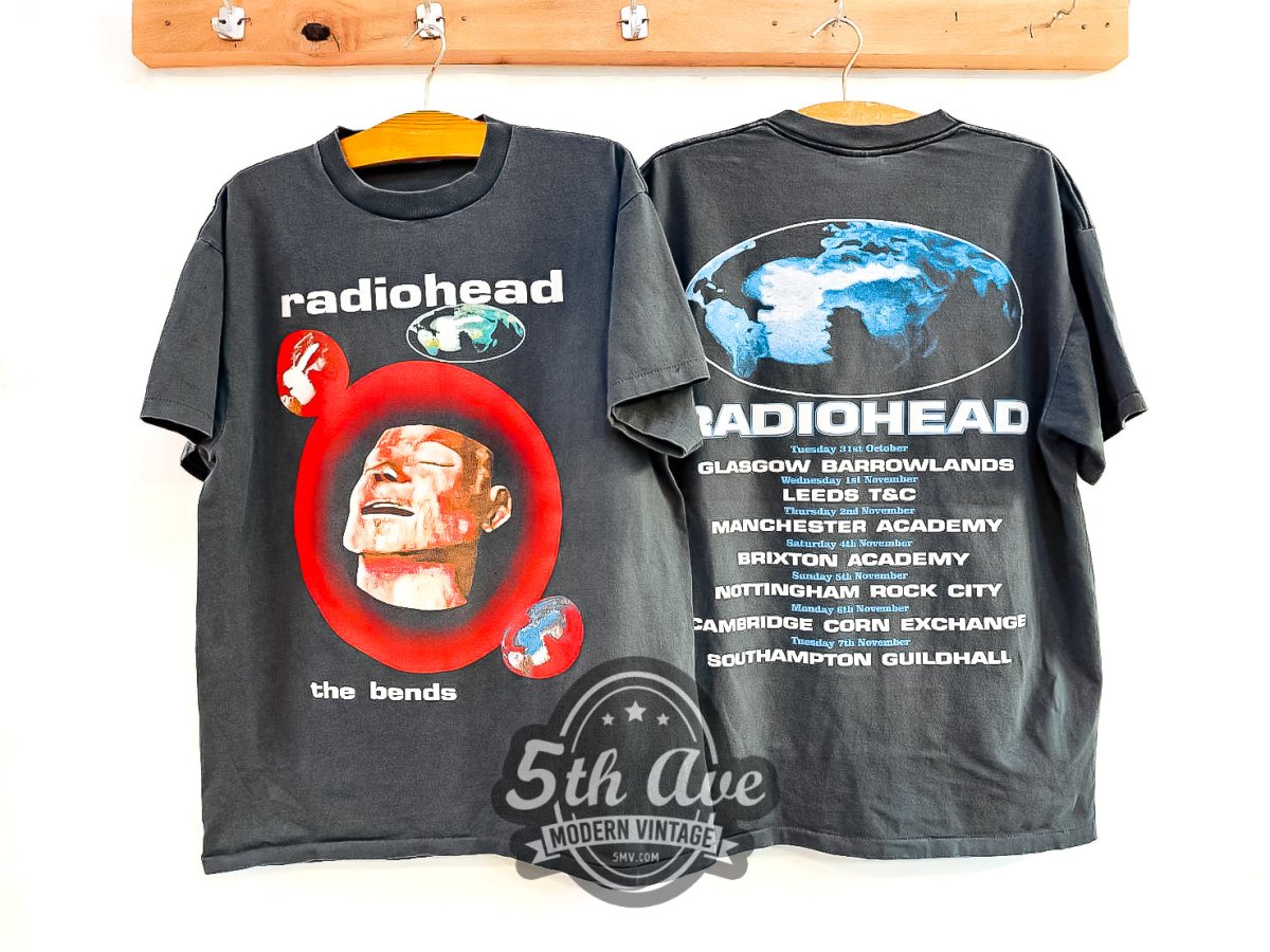 Radiohead The Bends - Vintage Reprint Band T-Shirt - Vintage Band Shirts