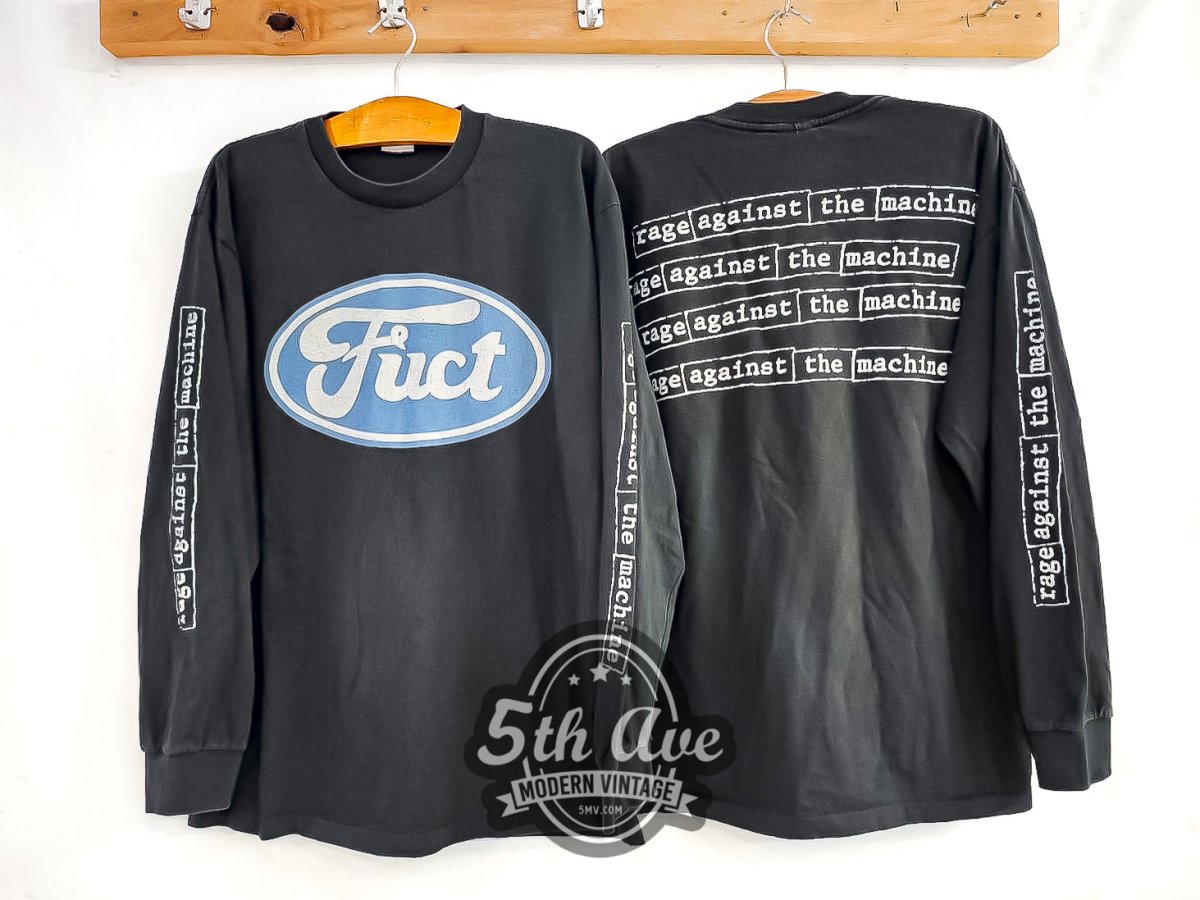 Rage Against the Machine X FUCT - Long Sleeve Vintage Reprint Band T-Shirt - Vintage Band Shirts