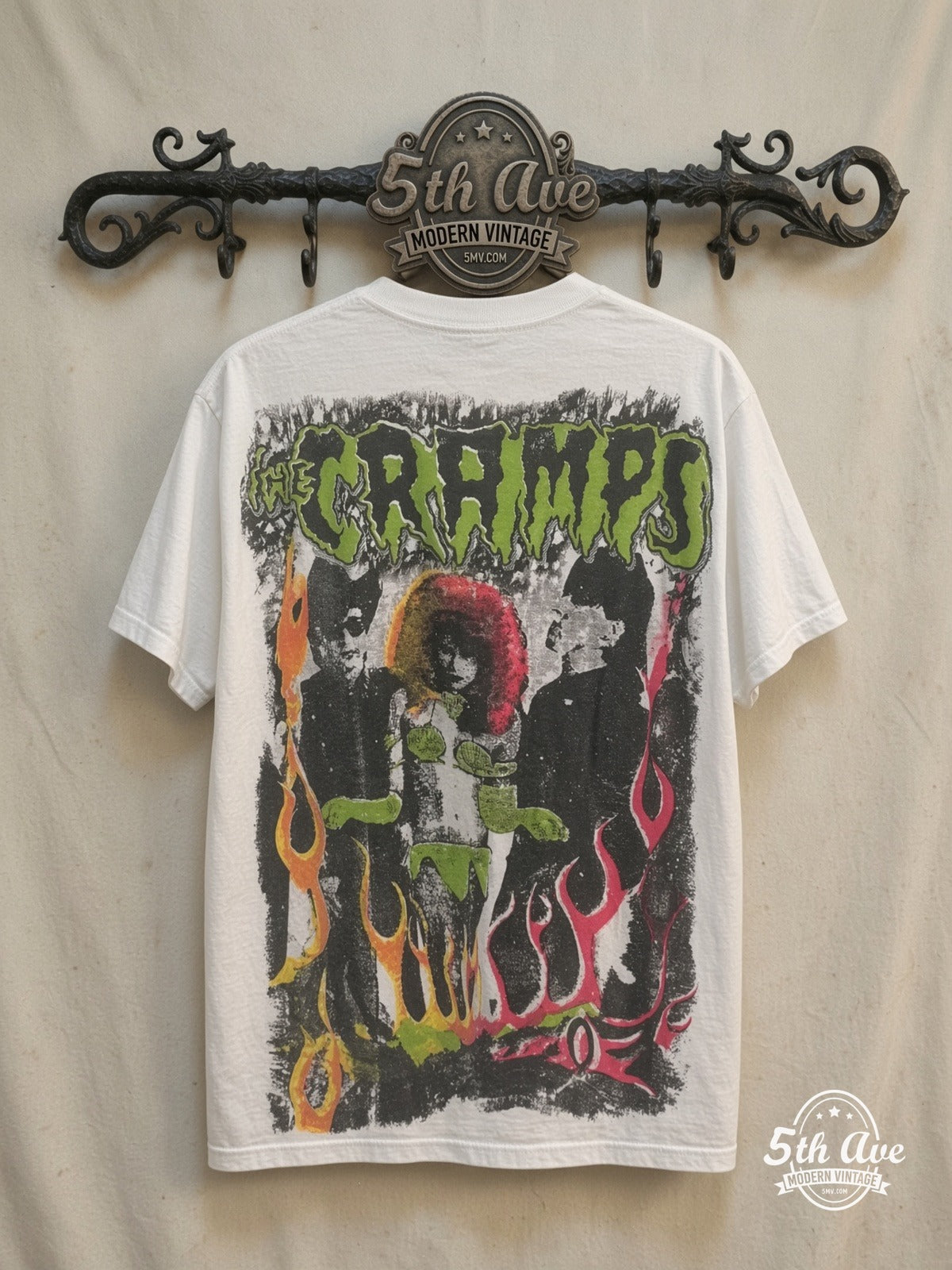 The Cramps Rock Essentials vintage band t-shirt back on rack
