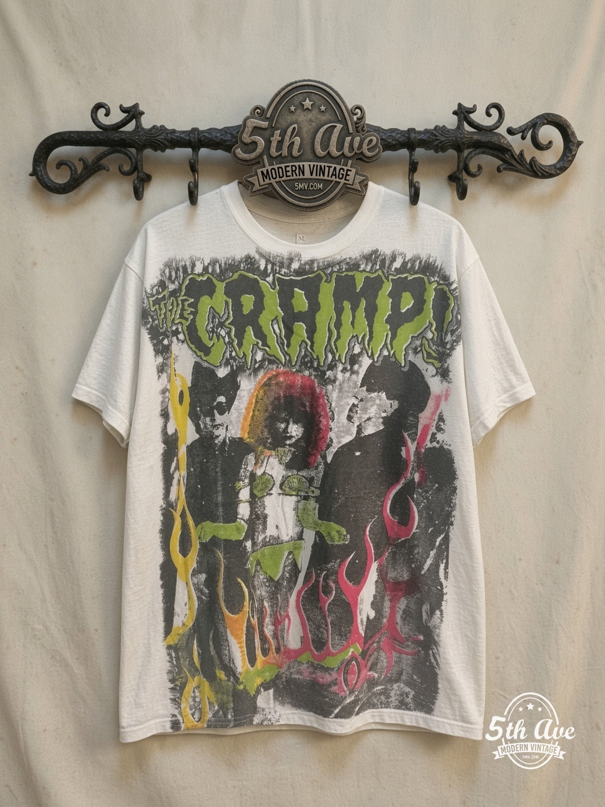 The Cramps Rock Essentials vintage band t-shirt on rack