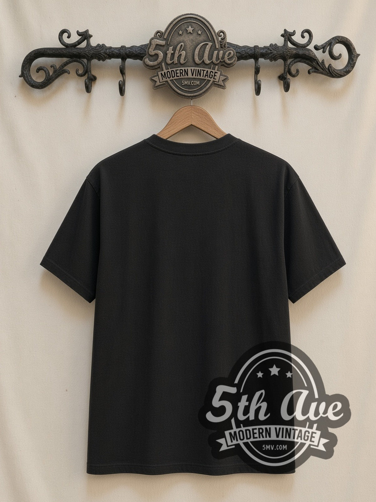 Red Hot Chili Peppers Orange Frame Live Band Photo Collage vintage band t-shirt, back view on the 5MV rack