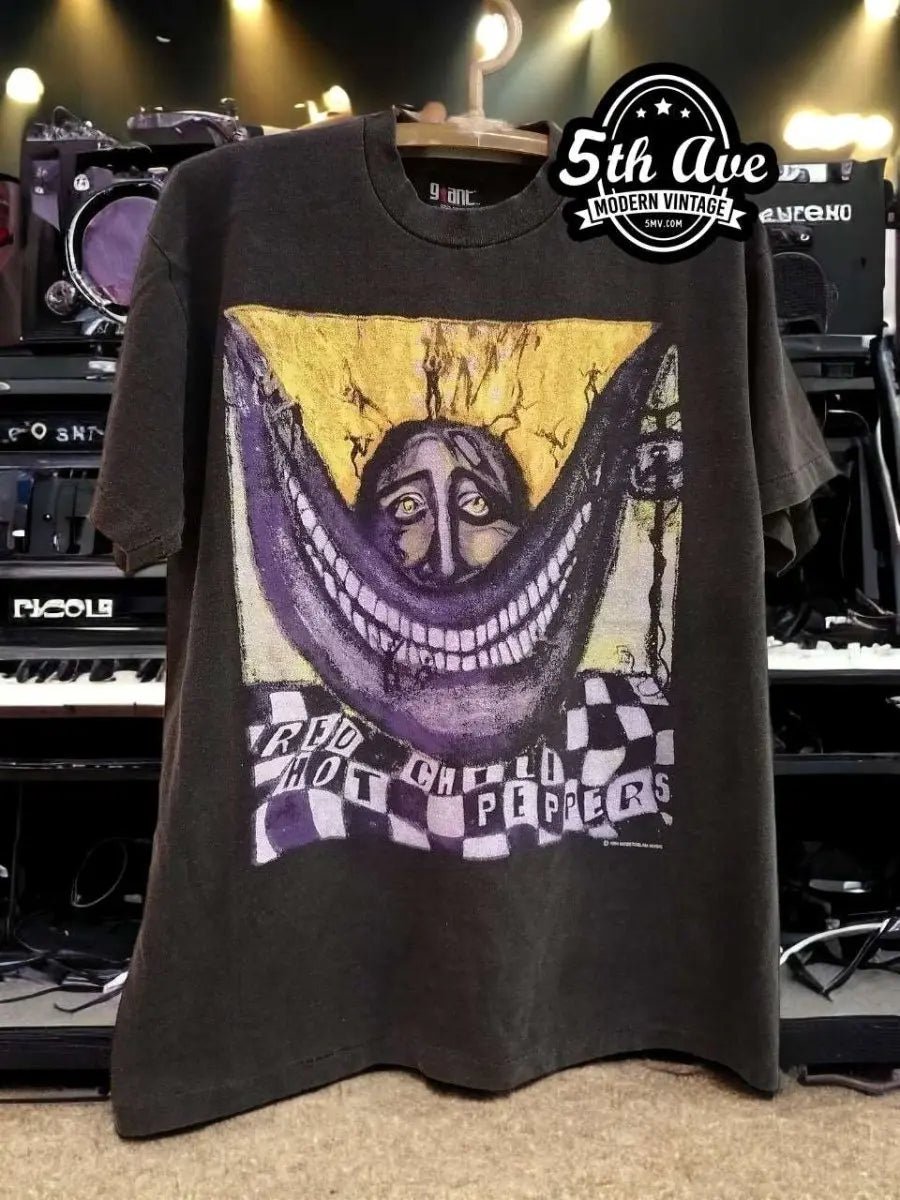 Red Hot Chili Peppers 'Warlocks' in Wonderland - Vintage Reprint Band T-Shirt - Vintage Band Shirts