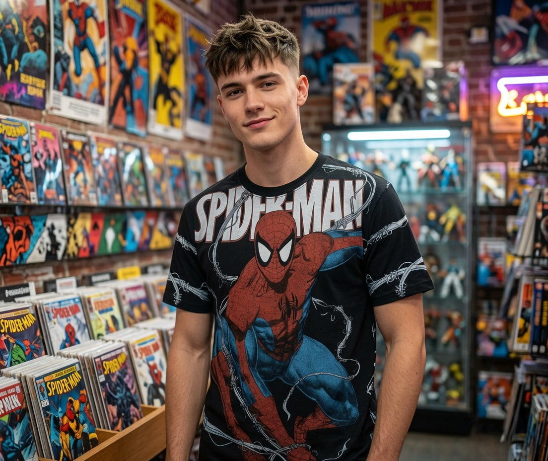 Spiderman all over Print T Shirt