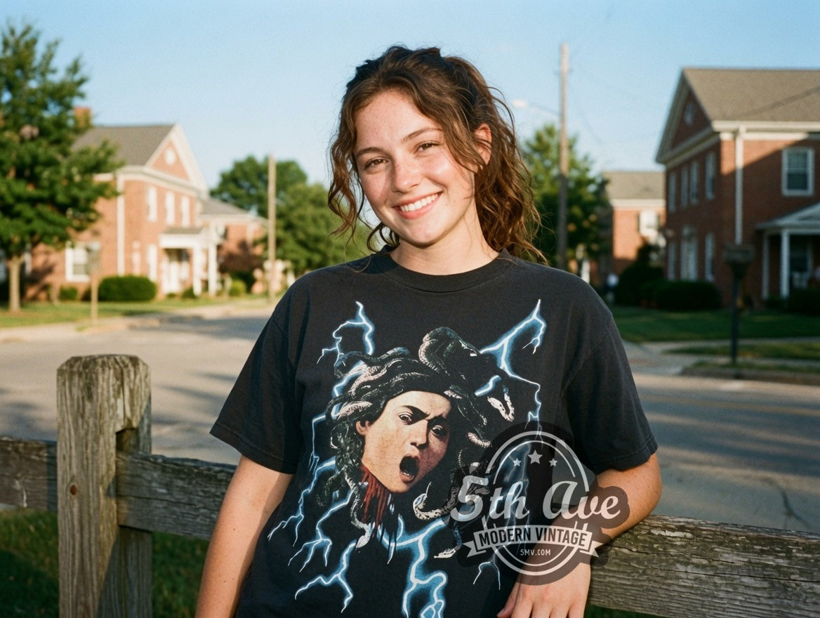 Saint Medusa MX6 Destroy vintage graphic t-shirt, photo 6