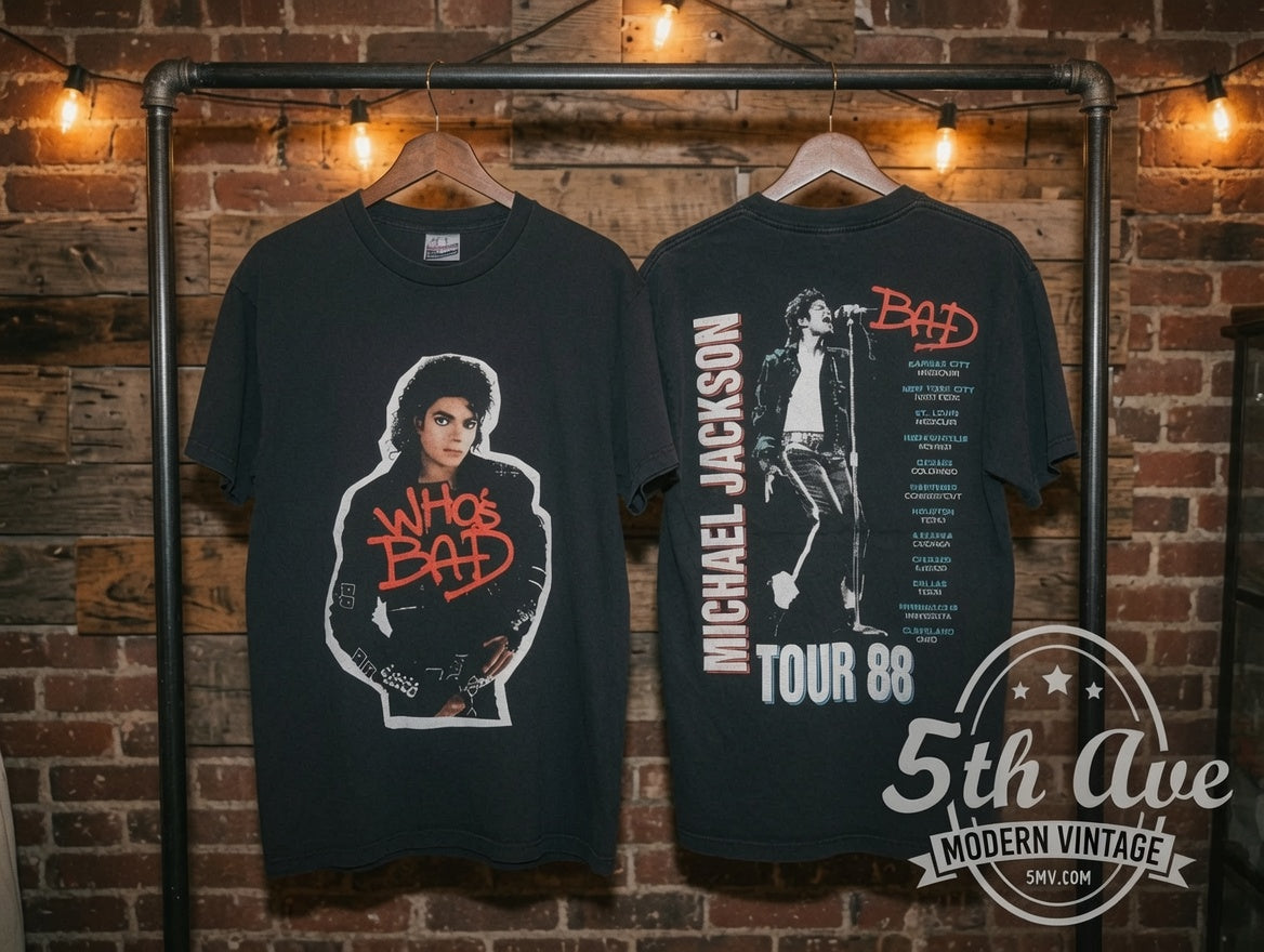 1988 Michael Jackson Bad Tour T shirt