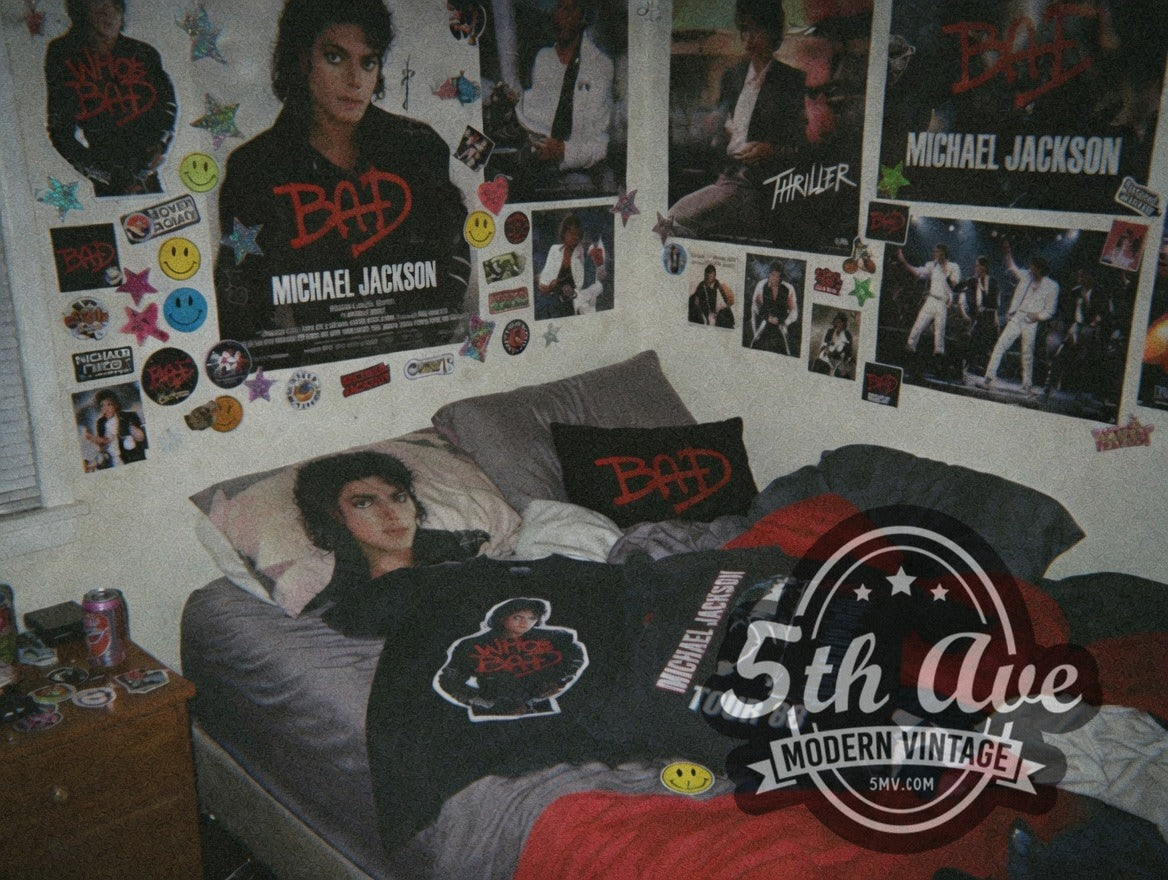 Michael Jackson Bad Tour vintage band t-shirt, detail view 3