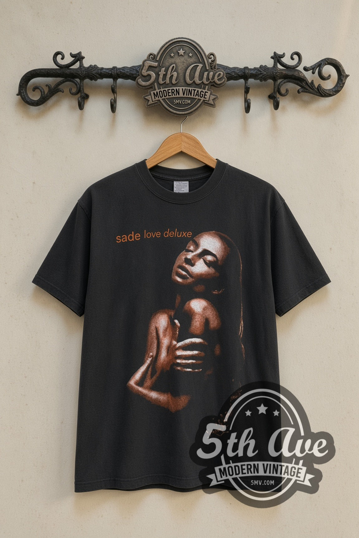 Sade Love Deluxe band t-shirt front on the 5MV rack