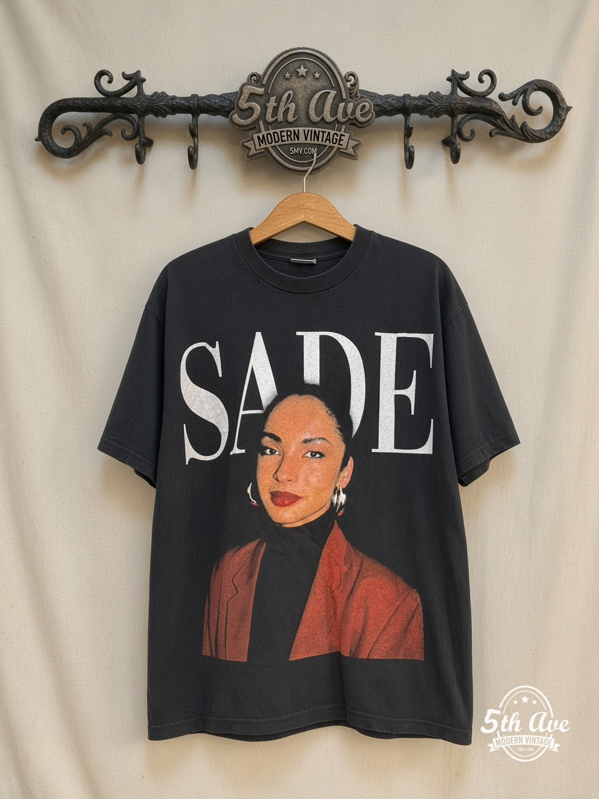 Sade Love Deluxe World Tour 1993 vintage band t-shirt on rack