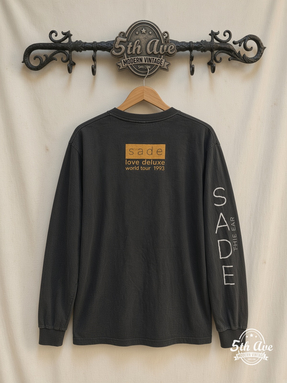 Sade No Ordinary Love / Love Deluxe World Tour 1993 vintage t-shirt back on rack