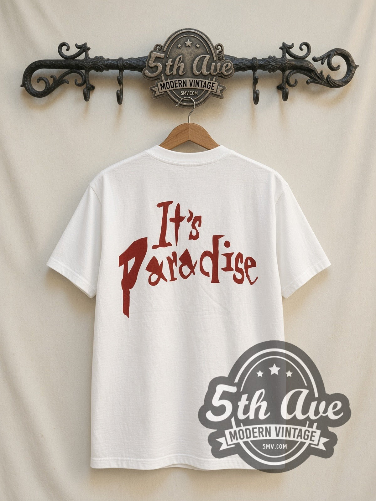 Sade Stronger Than Pride / It's Paradise vintage band t-shirt, back view on the 5MV rack