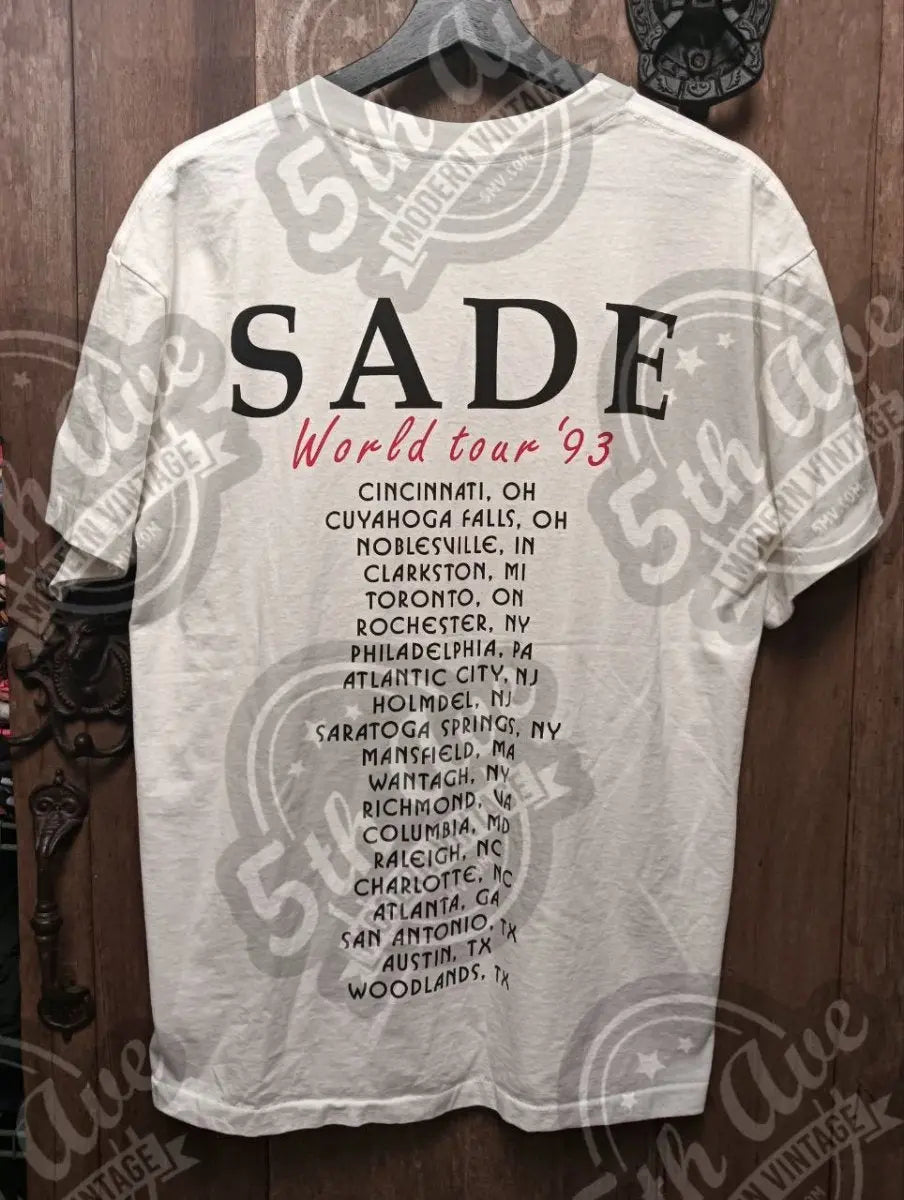Sade World Tour 1993 - Vintage Reprint Band T-Shirt – Vintage Band